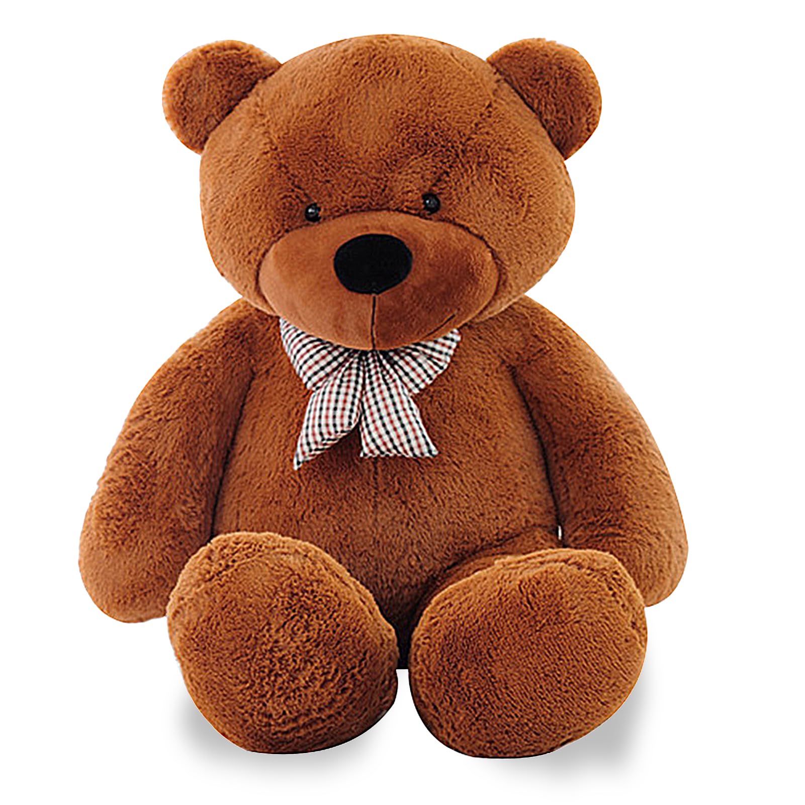 Beauenty 140cm/55 inches Teddy Bear,Giant Soft Plush Stuffed Toy Large Teddy Bear, Washable Soft Toys for Birthday,Christmas, Valentine’s Day Gifts (Dark brown)