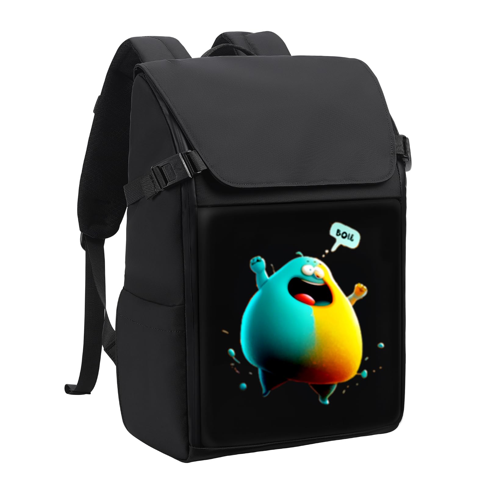 LEI JARVIS LED Display Backpack,Laptop Backpack With Apps And Programmable Screen,15.6 Inch Anime Pixel Backpack,DIY Unique Gift Backpack For Men And Women, 15.7*12.2*5.1(inches), Travel Backpack