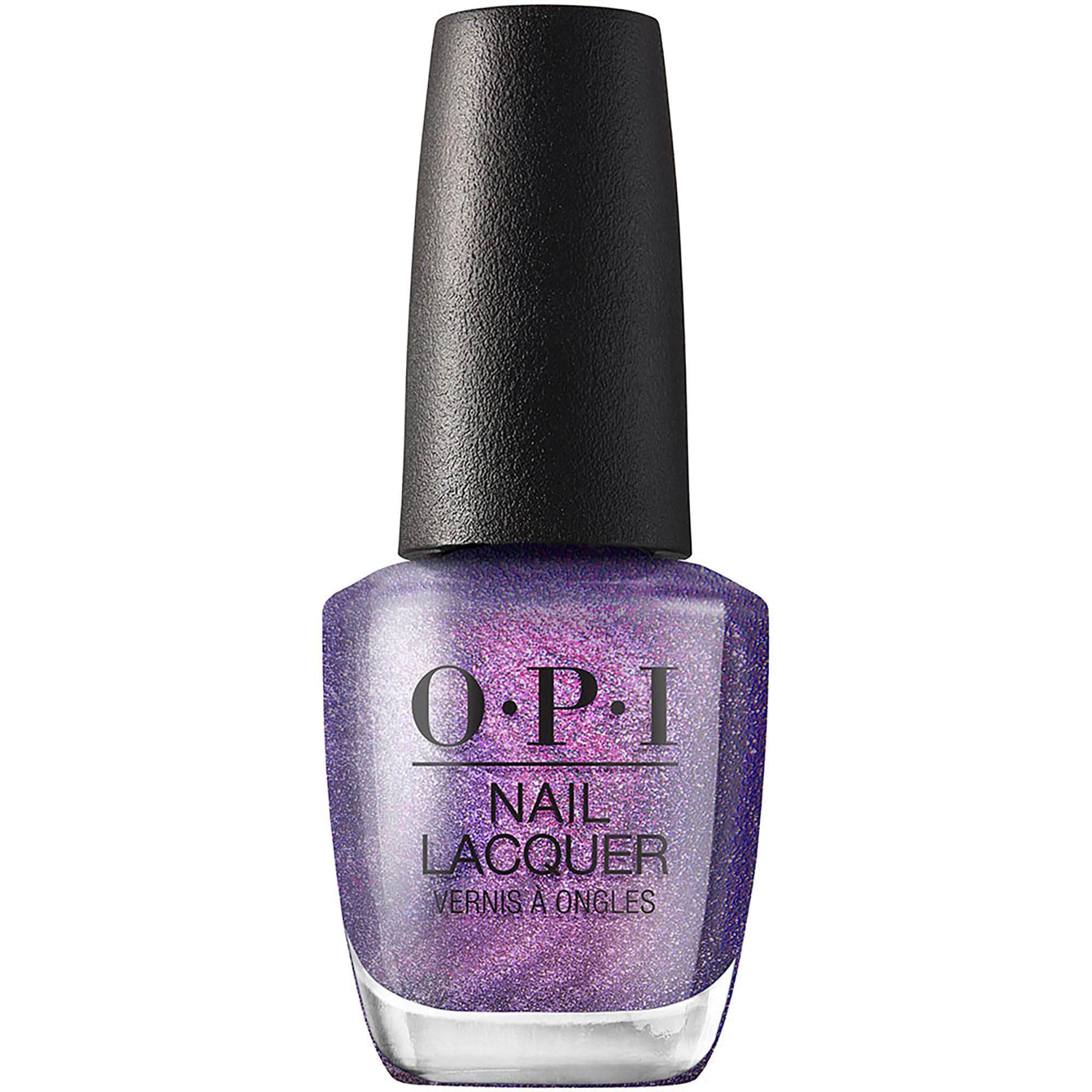 OPI Nail Lacquer Nail Polish | Opaque Light Blue Purple Shimmer Chip Resistant Nail Polish | Vegan, Fast Drying, Streak Free