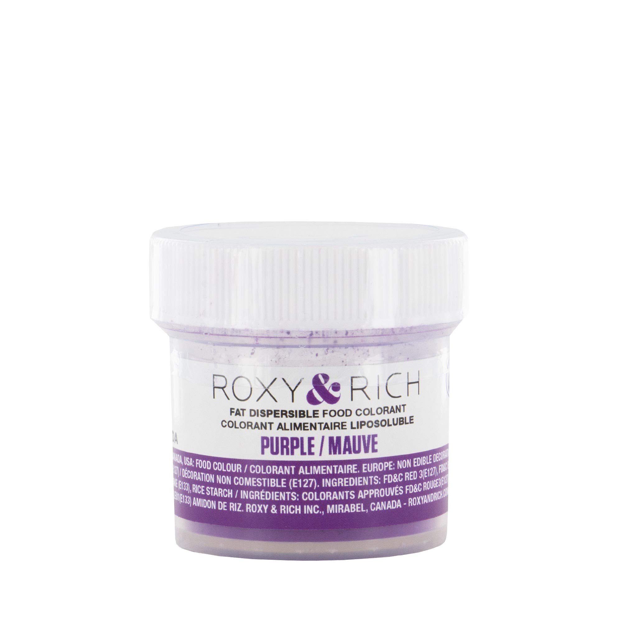 Roxy & Rich Fat Dispersible Food Coloring, 5 Grams Purple