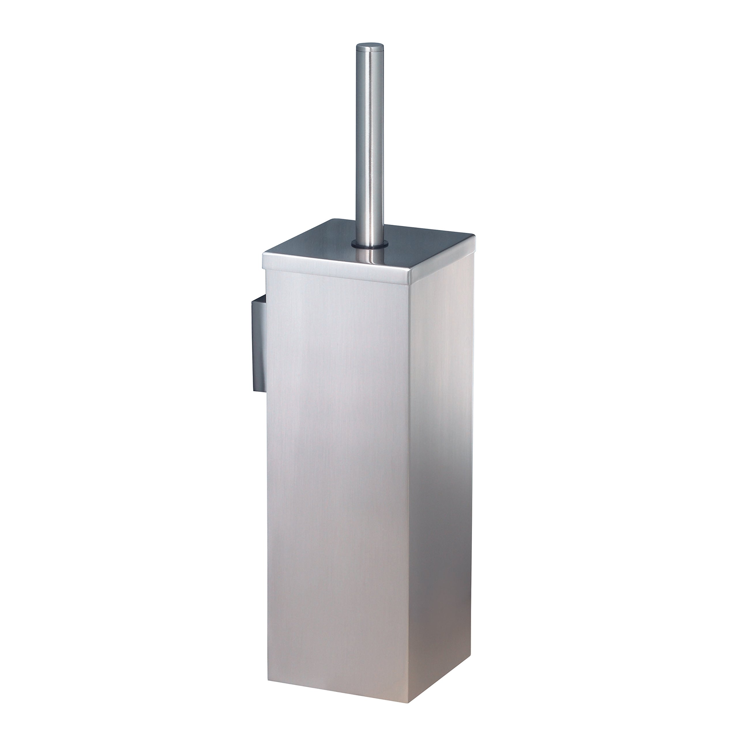 Haceka Toilet Brush Holder Mezzo Tec of Metal Closed, Silver, 30 x 10 x 10 cm