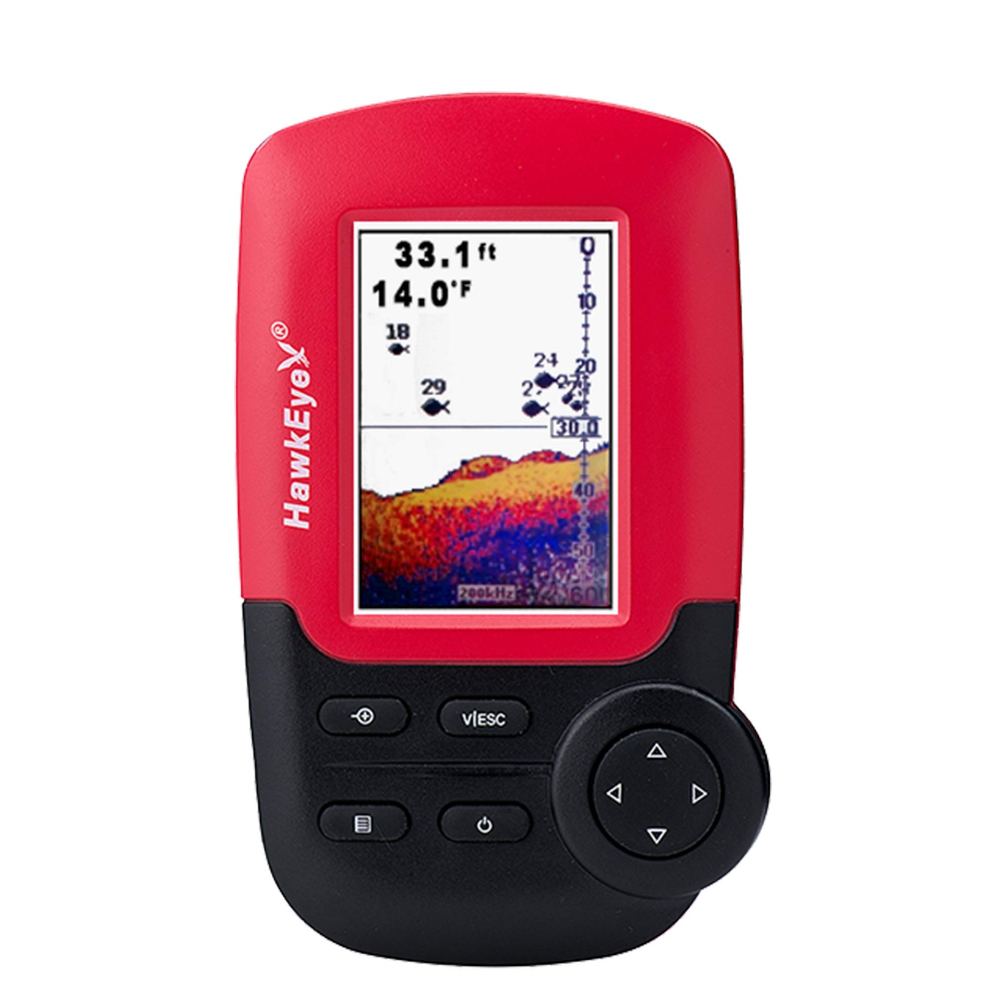 HawkEye FishTrax™ 1C Handheld Fish Finder w/HD Color VirtuView™ Display