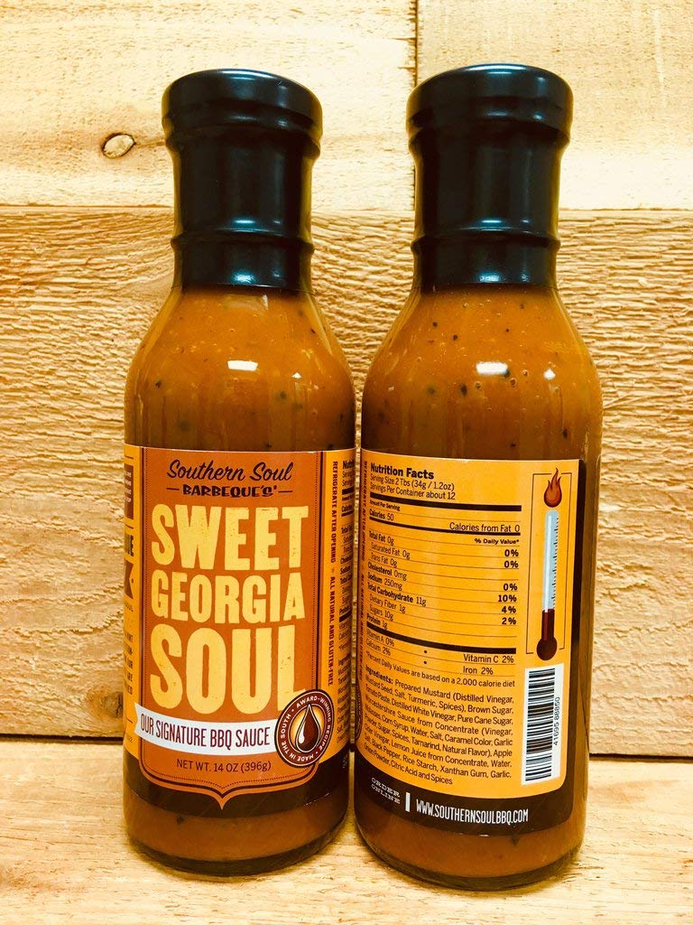 Southern Soul Barbeque BBQ Sauce - Award Winning BBQ Sauce from the South's Best BBQ (Sweet Georgia Soul, One 14oz Bottle)