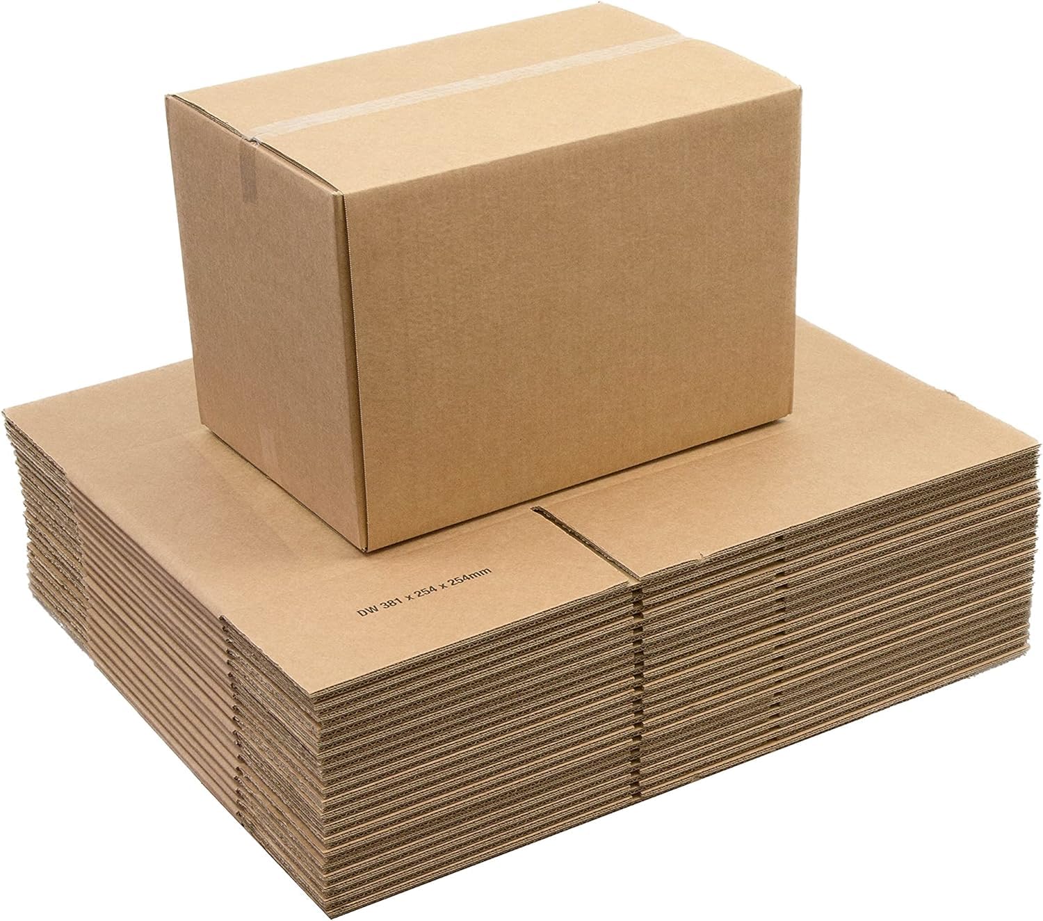 Al FAKHAMA 3 PLY Cardboard Mailing Shipping Boxes (41x33x33 CM/ 16x9x9 Inches) For Shipping, Packaging, Moving, Storage Box for Home or Business, Strong Wholesale Bulk Boxes - Pack Of 3