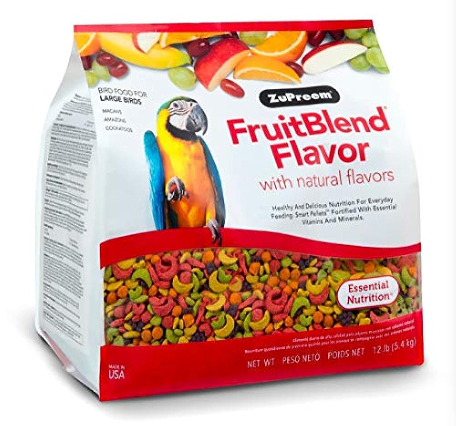 ZuPreemFRUITBLEND FLAVOR LARGE PARROT FOOD 3.5 LB