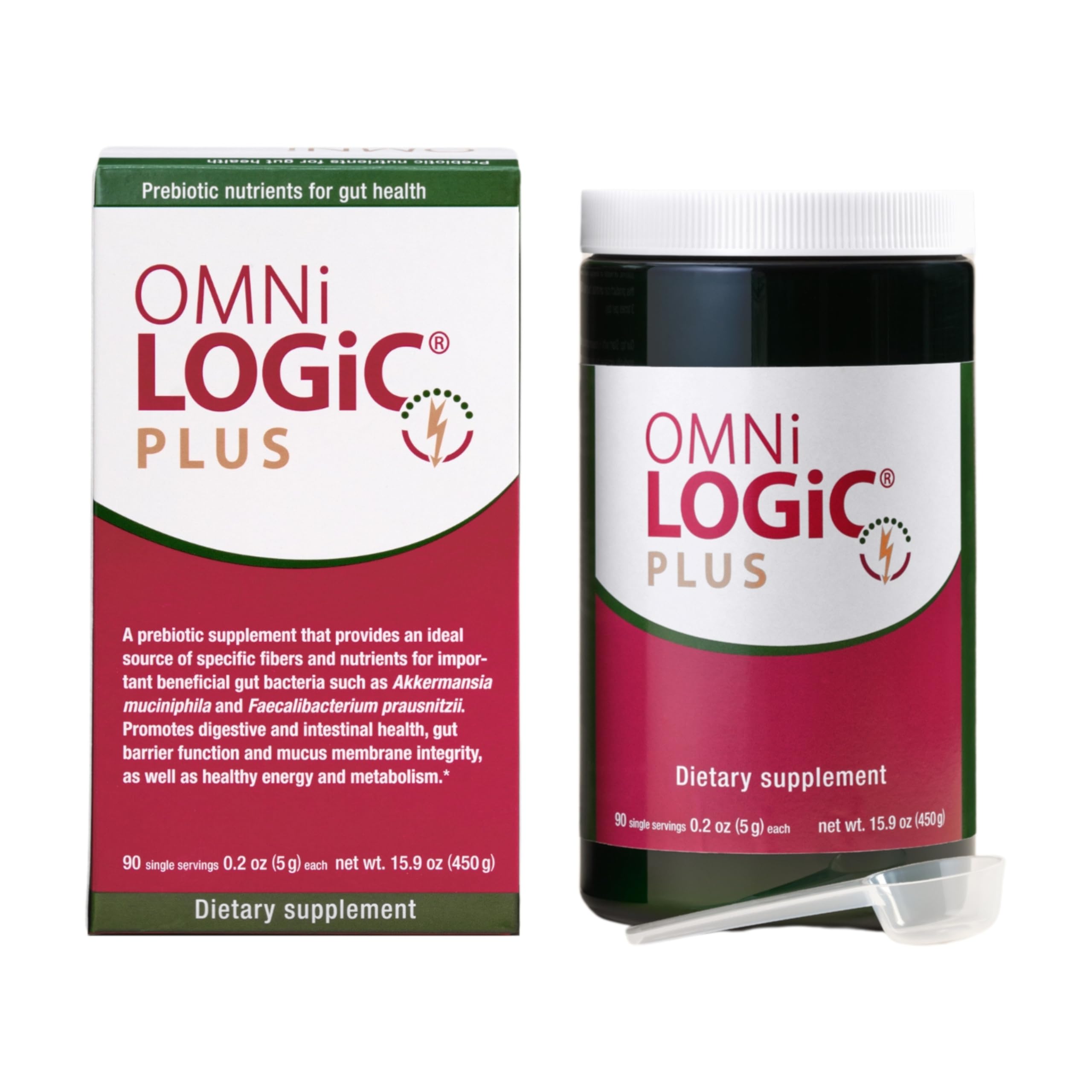 Omni-Logic Plus Prebiotic - Prebiotic Fiber Powder, Supports Balanced Gut Bacteria and Optimal Digestive Health - Non-GMO Daily Fiber Supplement Powder (90 Servings)