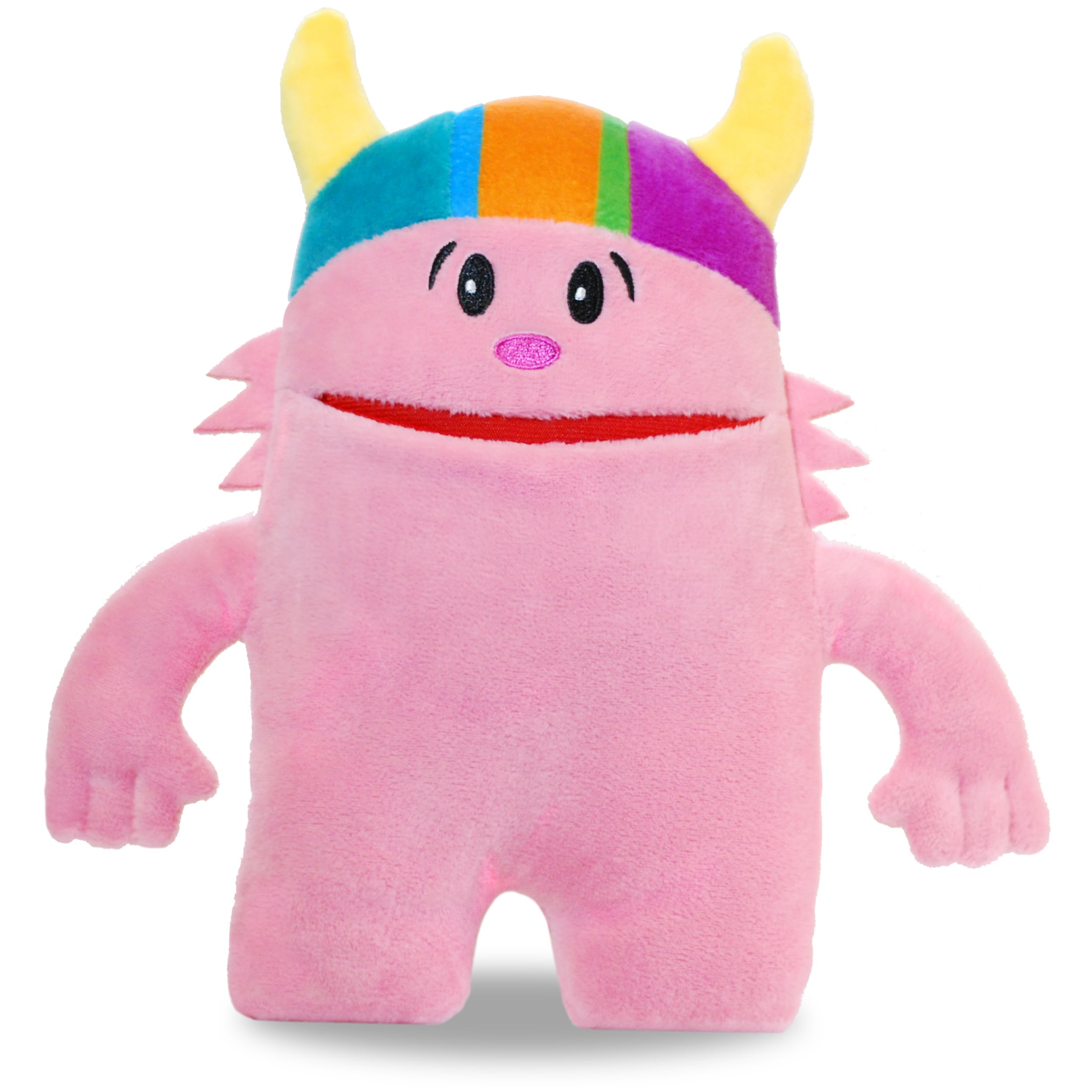 The Tooth Brigade Ollie Monster, 8" Tooth Fairy Pillow, Fun and Interactive Plush Toy with Pocket for Lost Teeth, Pink