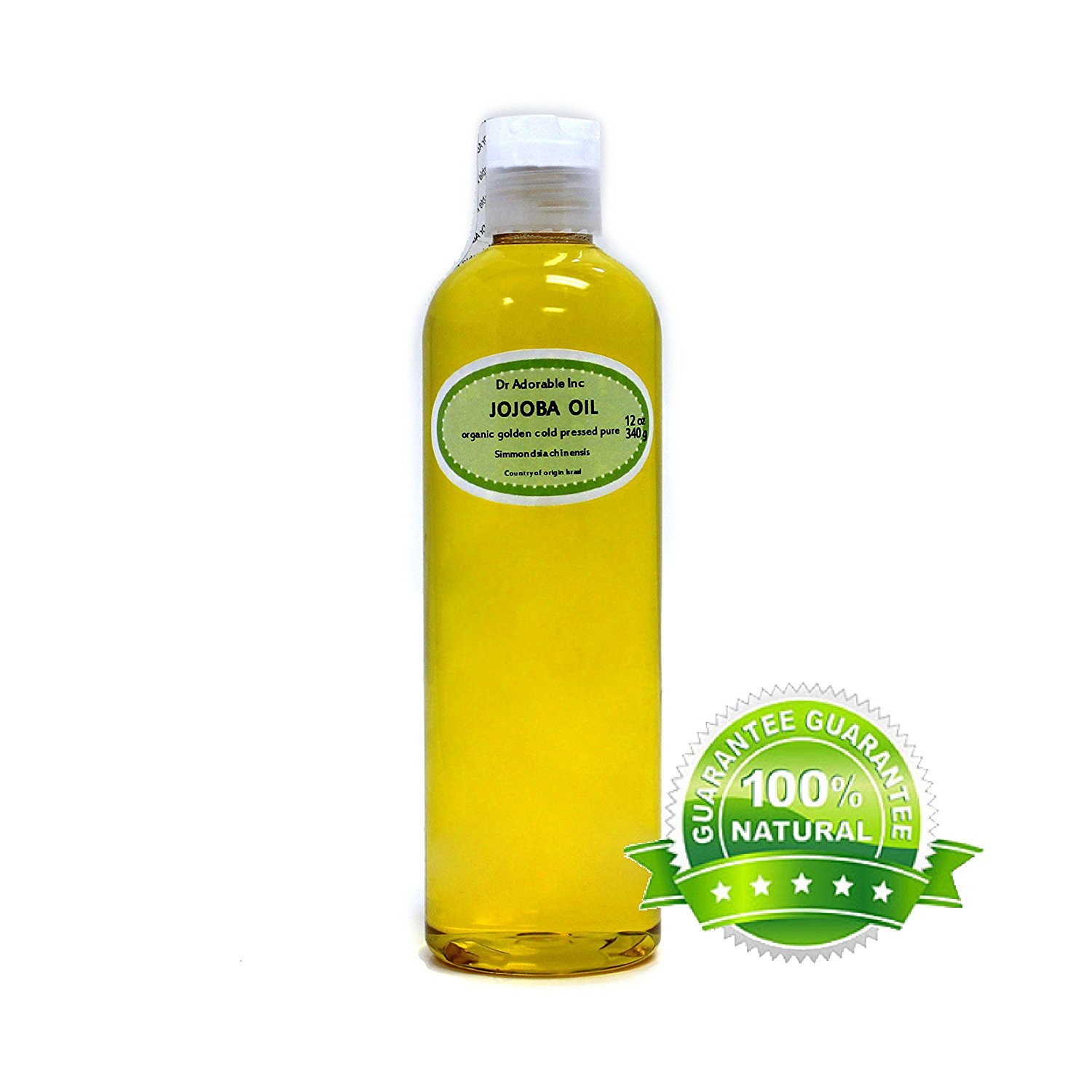 Jojoba Oil Golden Organic 100% Pure 12 Oz