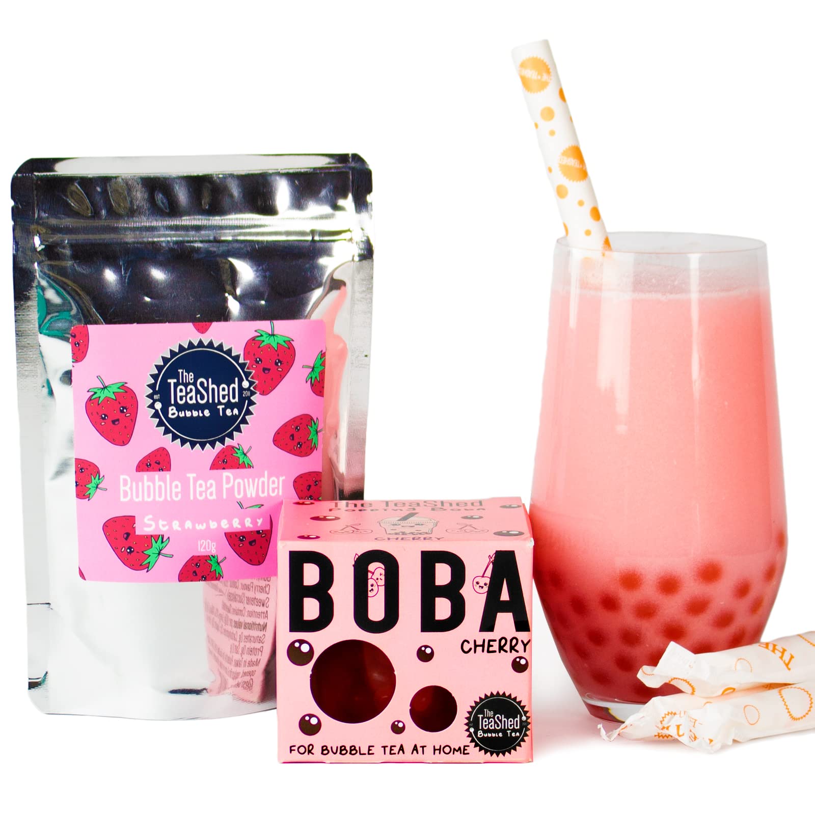 Bubble Tea Powder Kit 3 Servings | Powder + Boba Set | The TeaShed