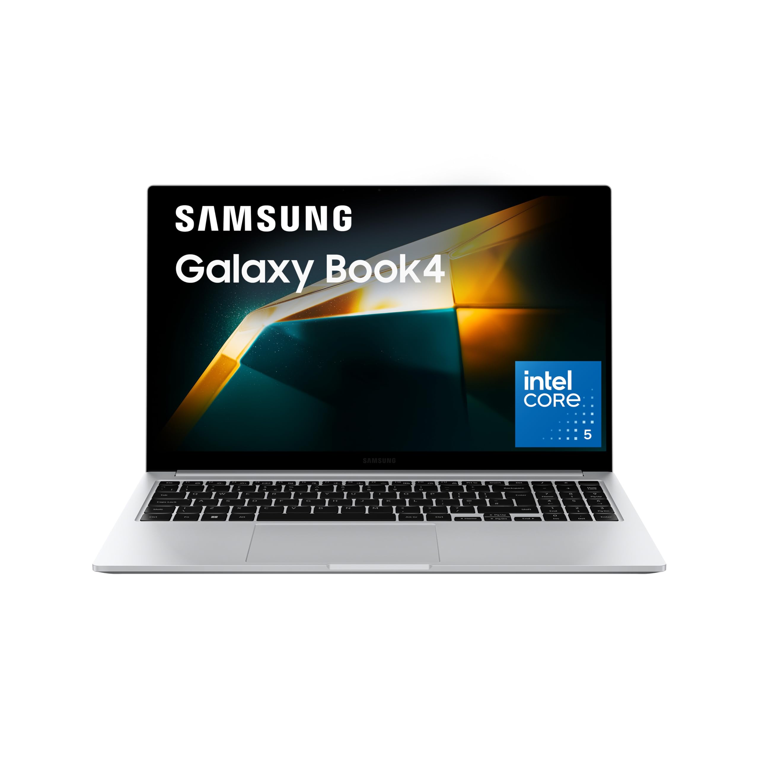 Samsung Galaxy Book4 (Silver, 16GB RAM, 512GB SSD) | 15.6" Full HD Screen | Intel Core 5 120U Processor | Windows 11 Home | MS Office 2021 | Fingerprint Reader | Intel Iris XE Graphics | RJ45 LAN Port