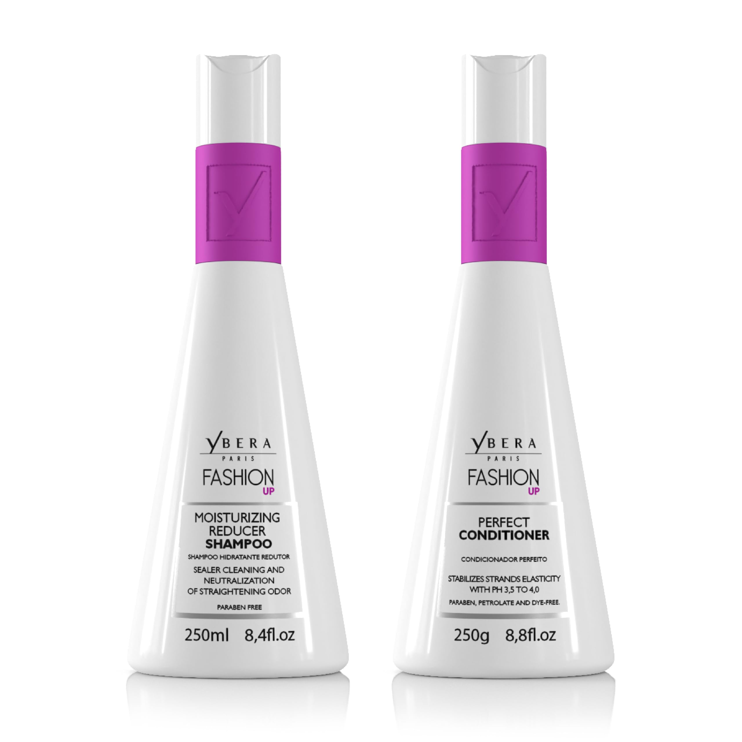 YBERA PARISFashion UP Home Care System | Ideal for Extremely Dry Hairs | Extreme Shining Hair | Color Safe | Enhanced with Oil Grape Seed and MurumurÃƒº | Set of 2