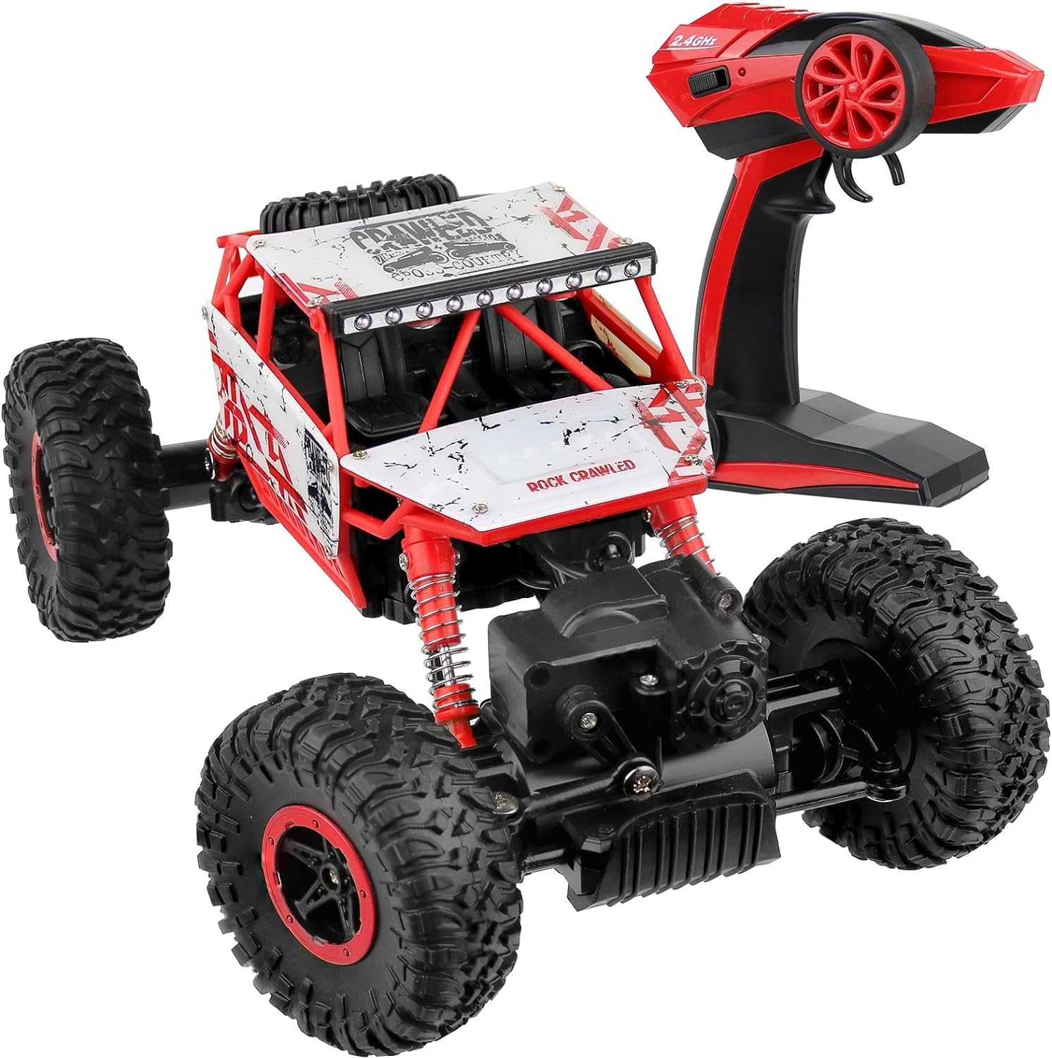 Top Race Remote Control Car For Adults & Kids - RC Monster Truck Buggy With High Speed - Off Road Rock Crawler - Electric 4WD Racing Vehicle Toy with 2.4ghz Technology for Boys Girls Children.