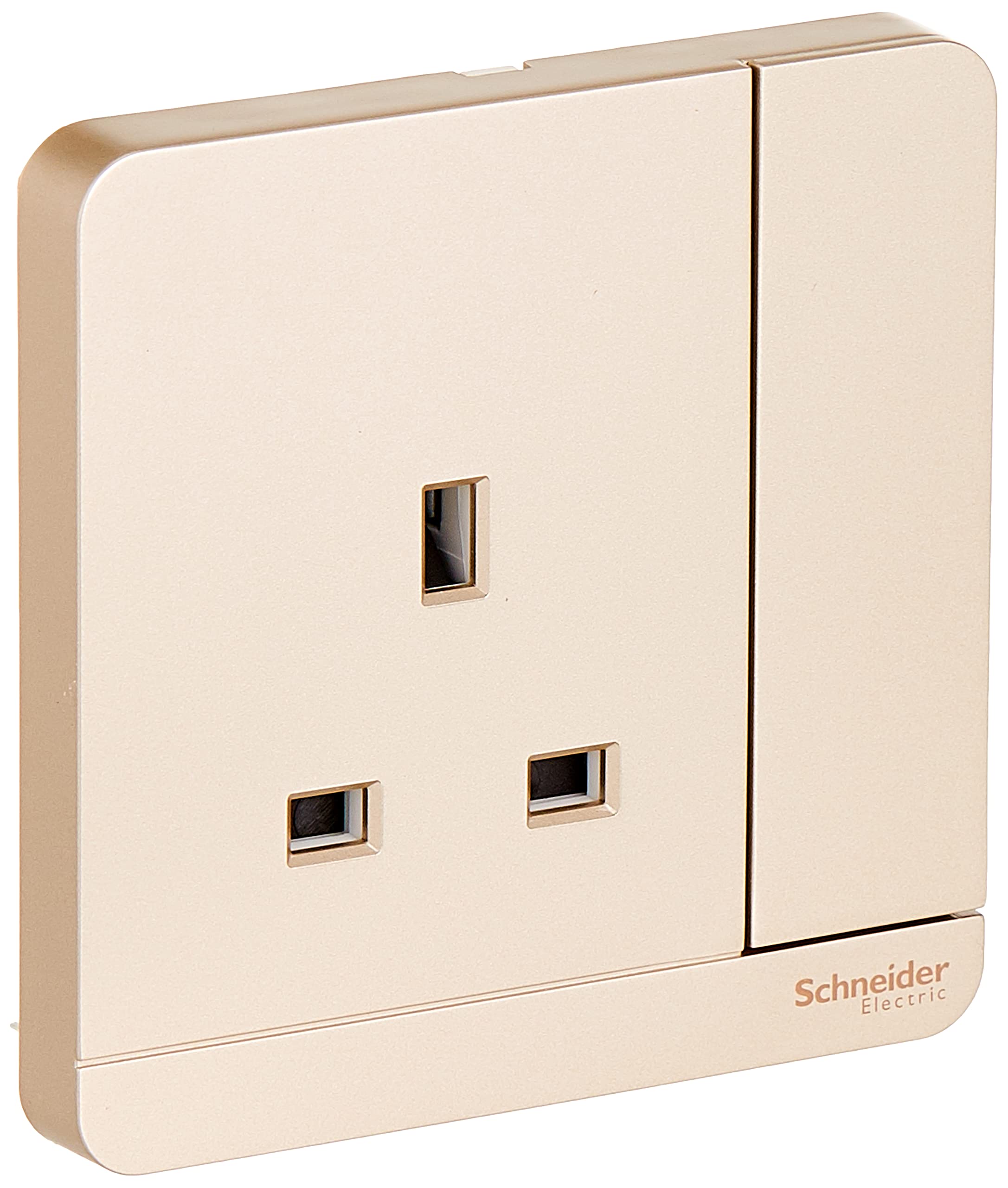 Schneider ElectricAvatarOn, 1 Gang, Socket, 13A 250V, Wine Gold, E8315_WG_G12