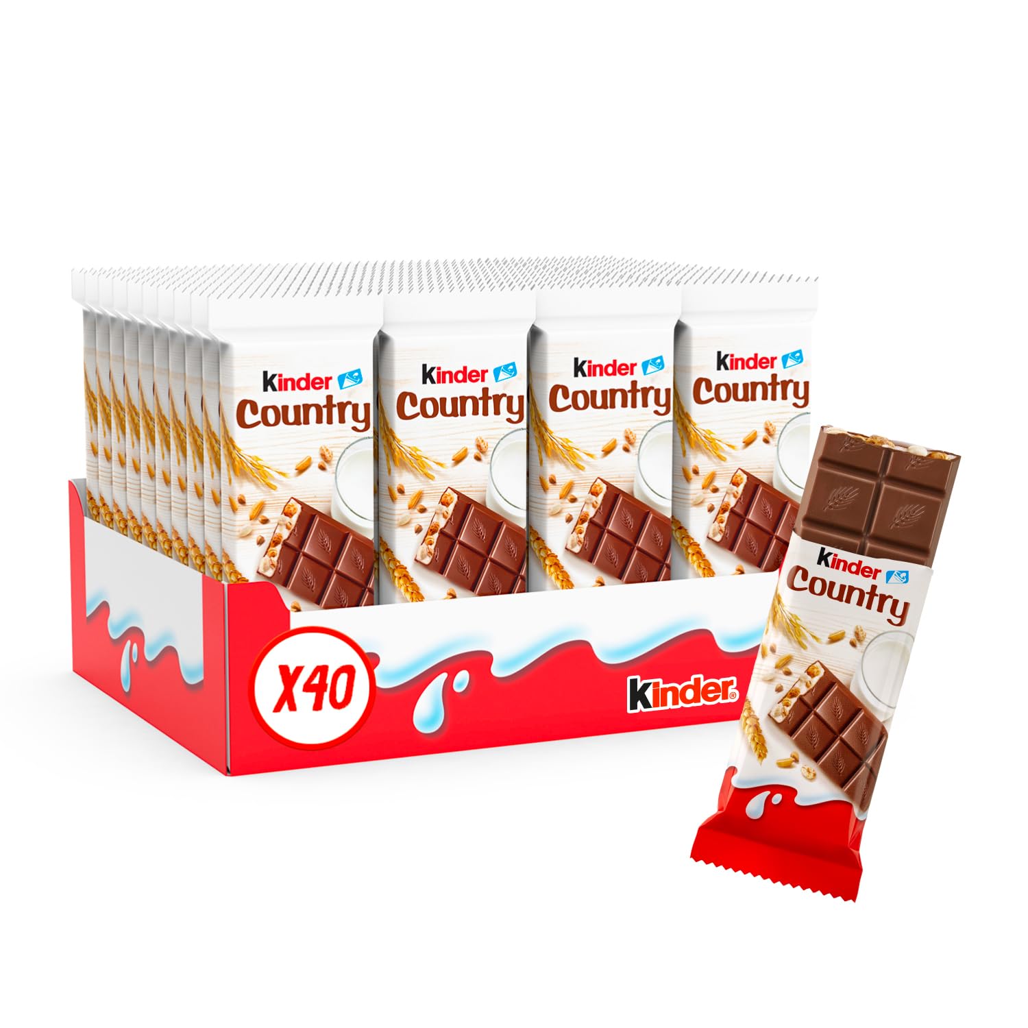 Ferrero Kinder Country - 40 Single Bars