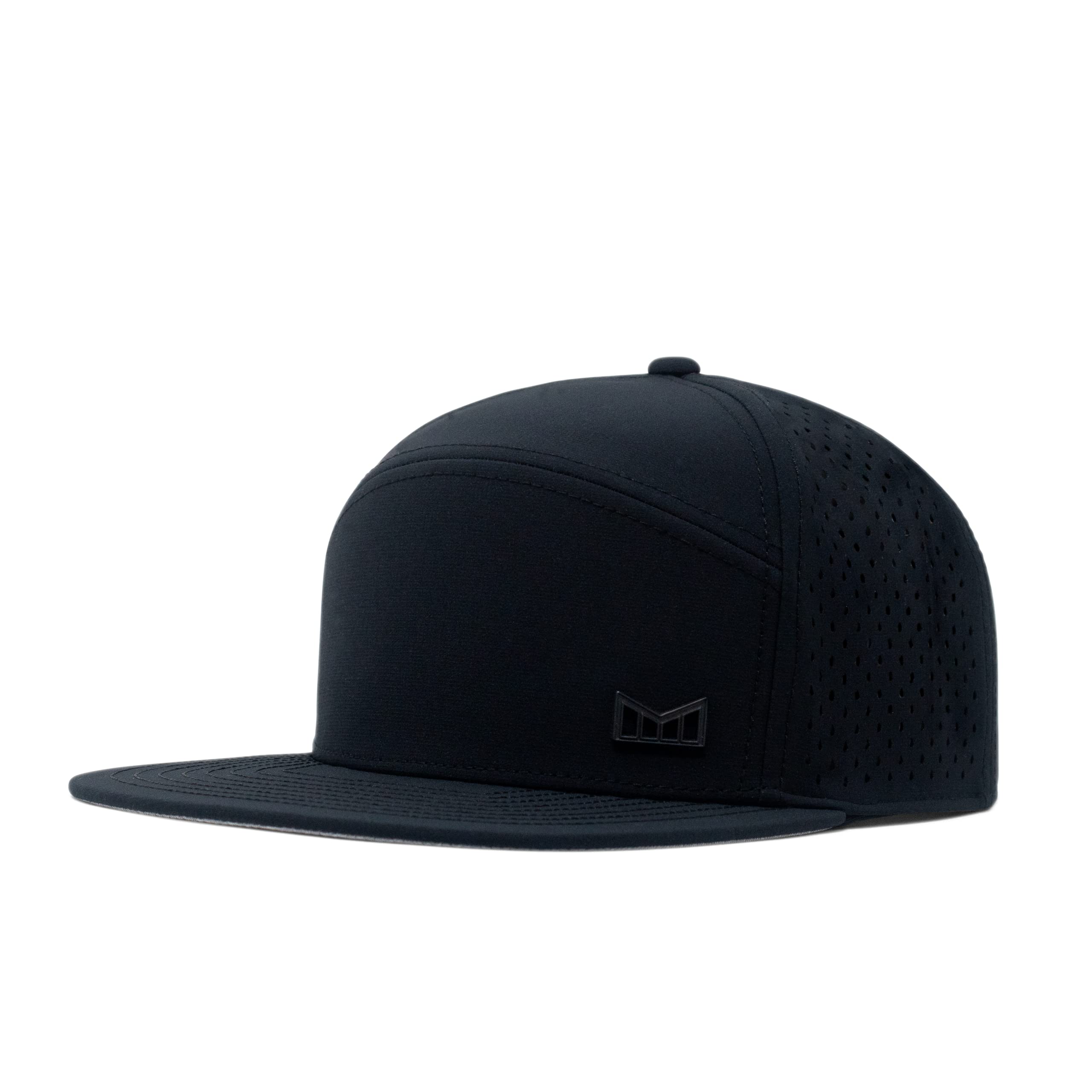 melinTrenches Icon Hydro, Performance Snapback Hat, Water-Resistant Flat Bill Caps for Men & Women, Golf, Running or Workout