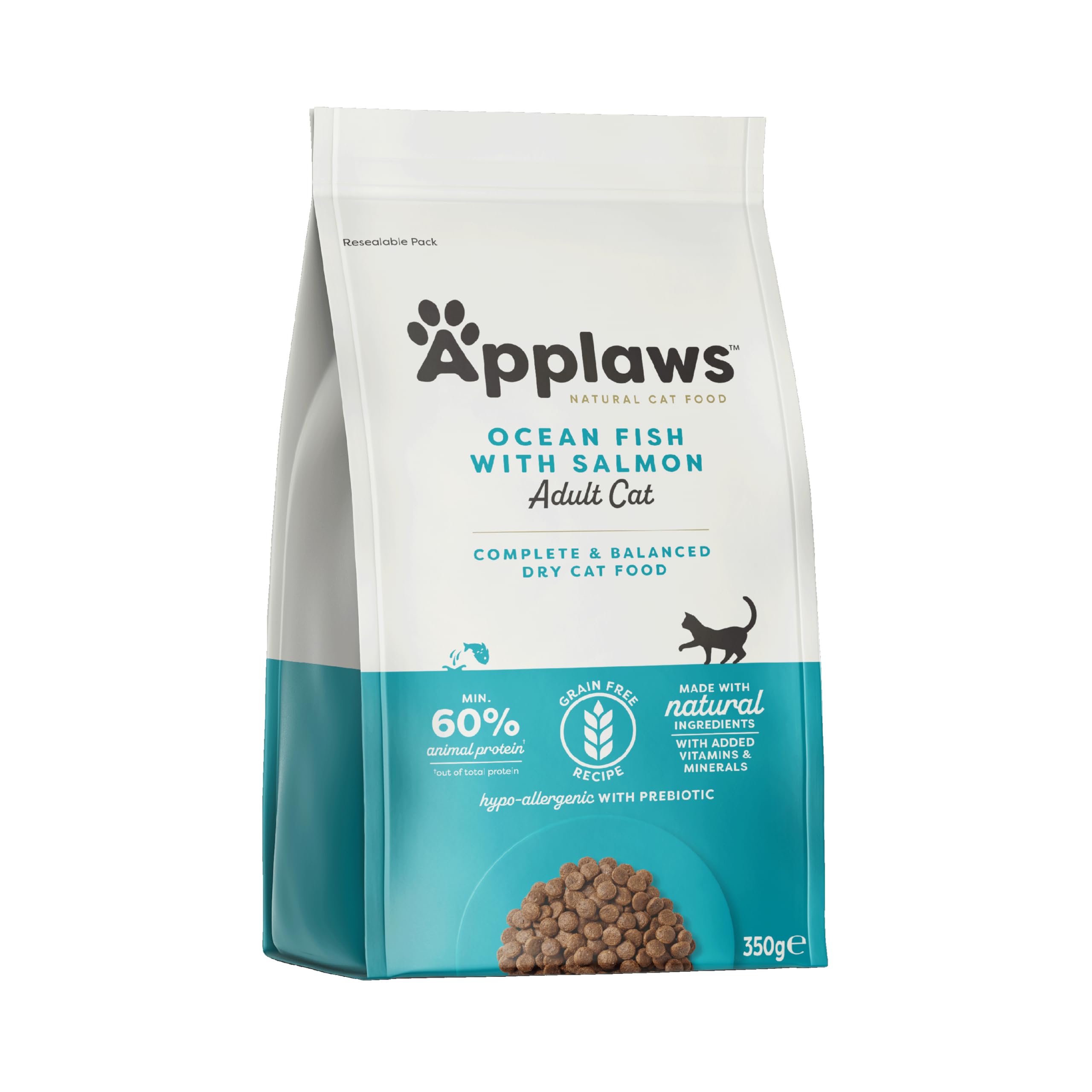 Applaws Complete Natural Dry Cat Food 350g Adult Ocean Fish with Salmon