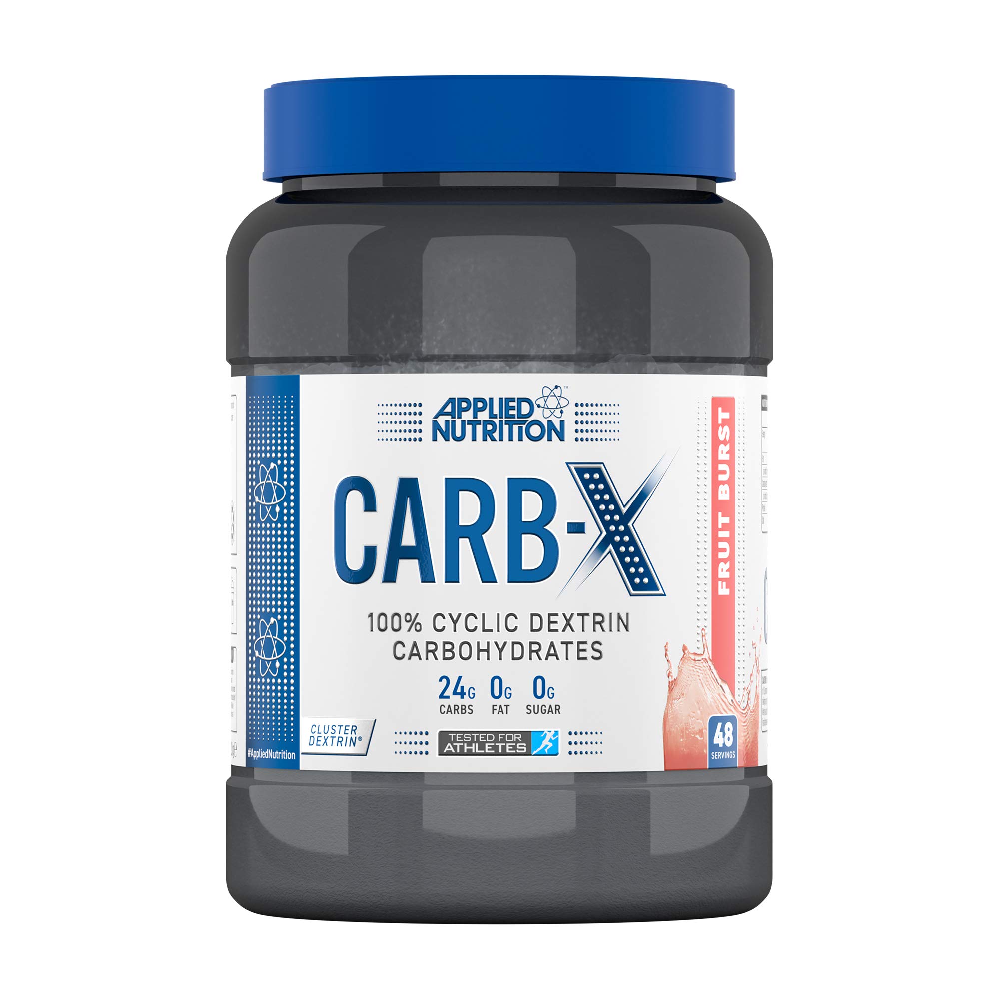 Applied Nutrition Carb X Highly Branched Cyclic Dextrin Carbohydrates, Intra & Post Workout Carbs Powder, Fuel Training & Recovery, Vegan, Gluten & Sugar Free, Fruit Burst, Blue, 1200 g