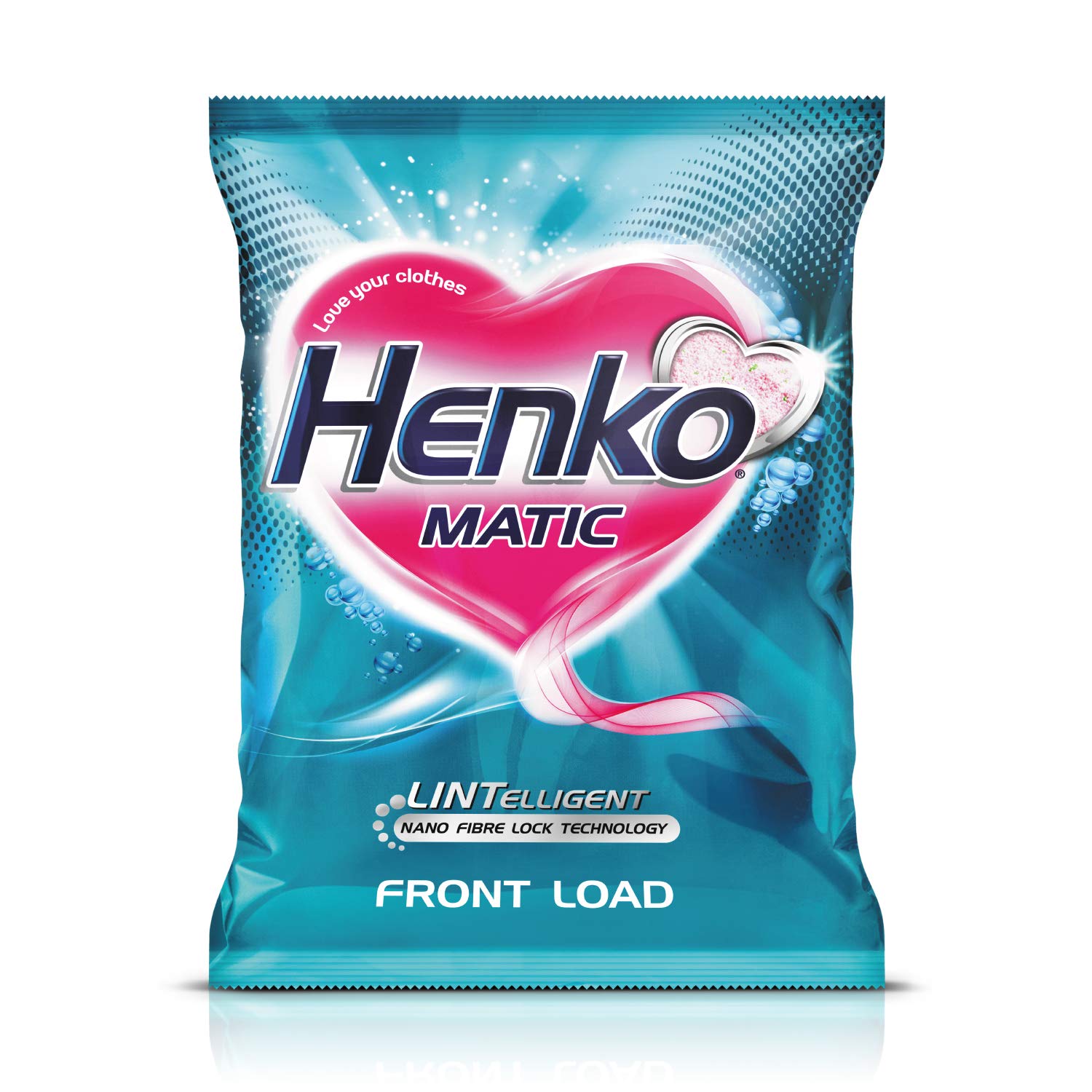 Henko Matic Front Load Detergent Powder 2kg - Lintelligent Nano Fibre Lock Technology, removes the toughest of stains from your clothes, locking fibres & color intact