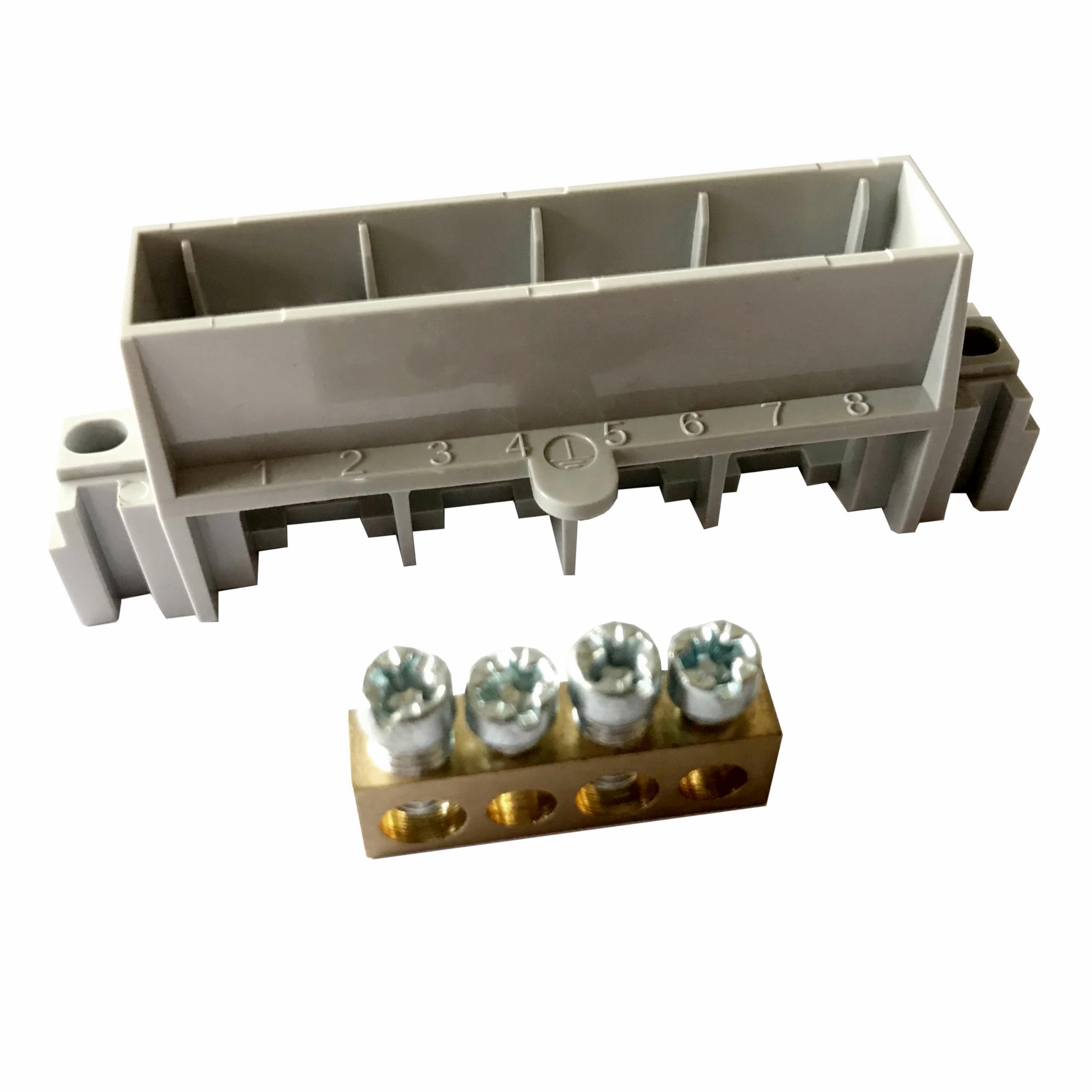 Legrand, Terminal strip for Plexo S wet room distributor, provides connections for 4 protective conductors, 16 mm² maximum cross section of cables, 134800