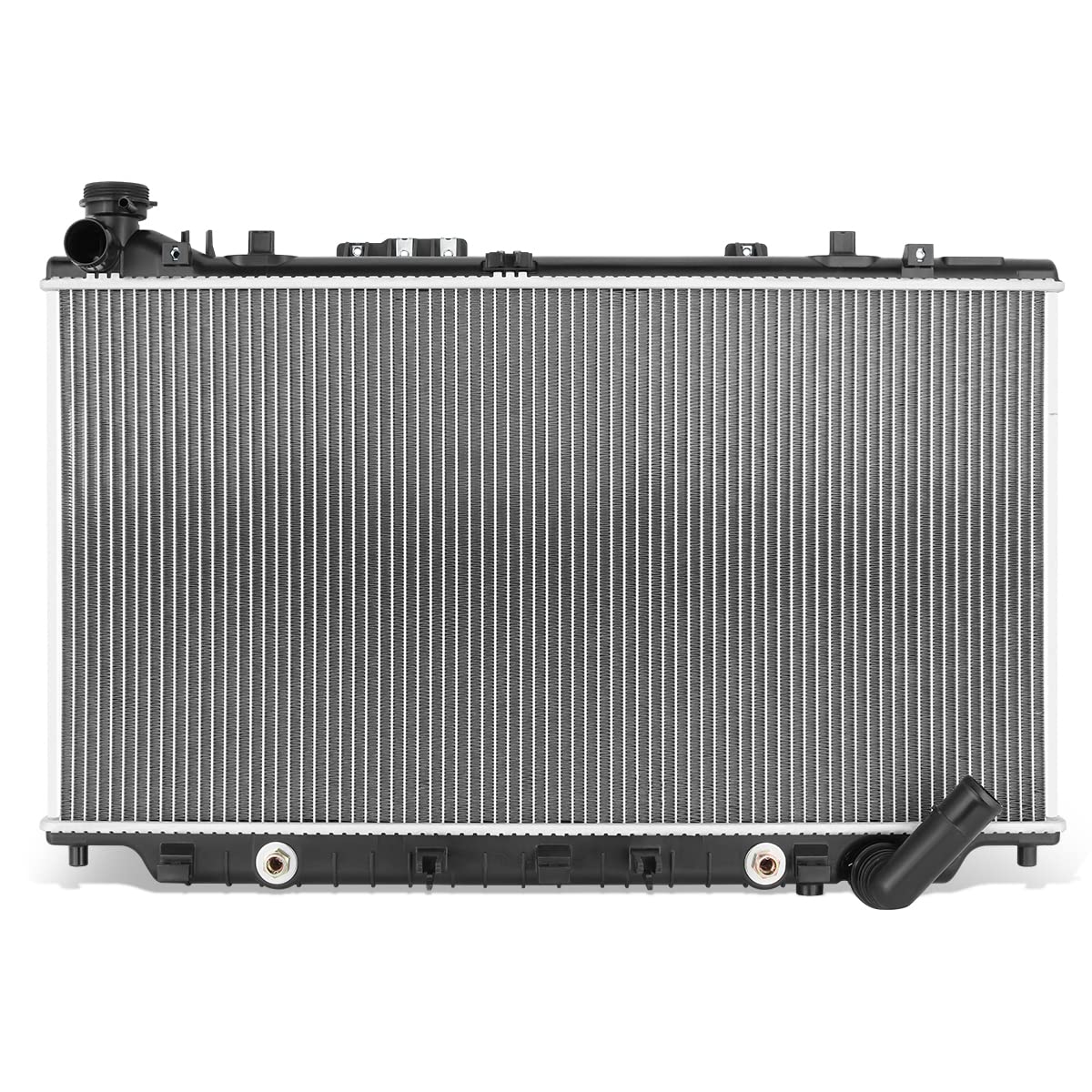 DNA MOTORING OEM-RA-13473 1-Row Aluminum Core Radiator Compatible with 12-17 Caprice 6.0L AT,30-1/8" W X 15-3/4" H X 1" D,1-13/32" Inlet / 1-5/16" Outlet