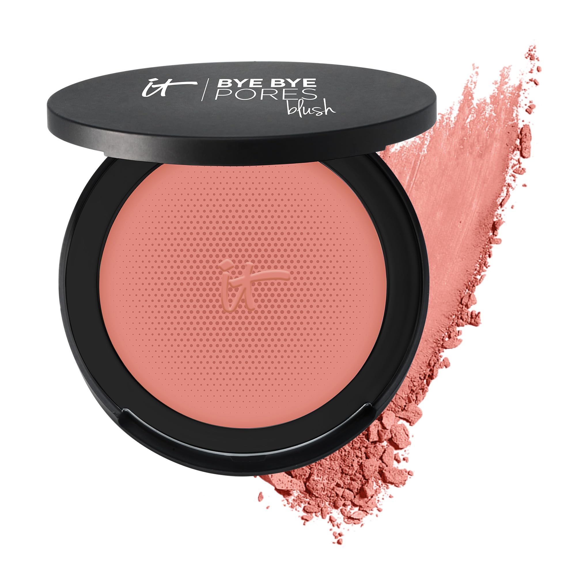 IT Cosmetics Bye Bye Pores Blush - Sheer, Buildable Color - Diffuses the Look of Pores & Imperfections - With Silk, Hydrolyzed Collagen, Peptides & Antioxidants - 0.192 oz