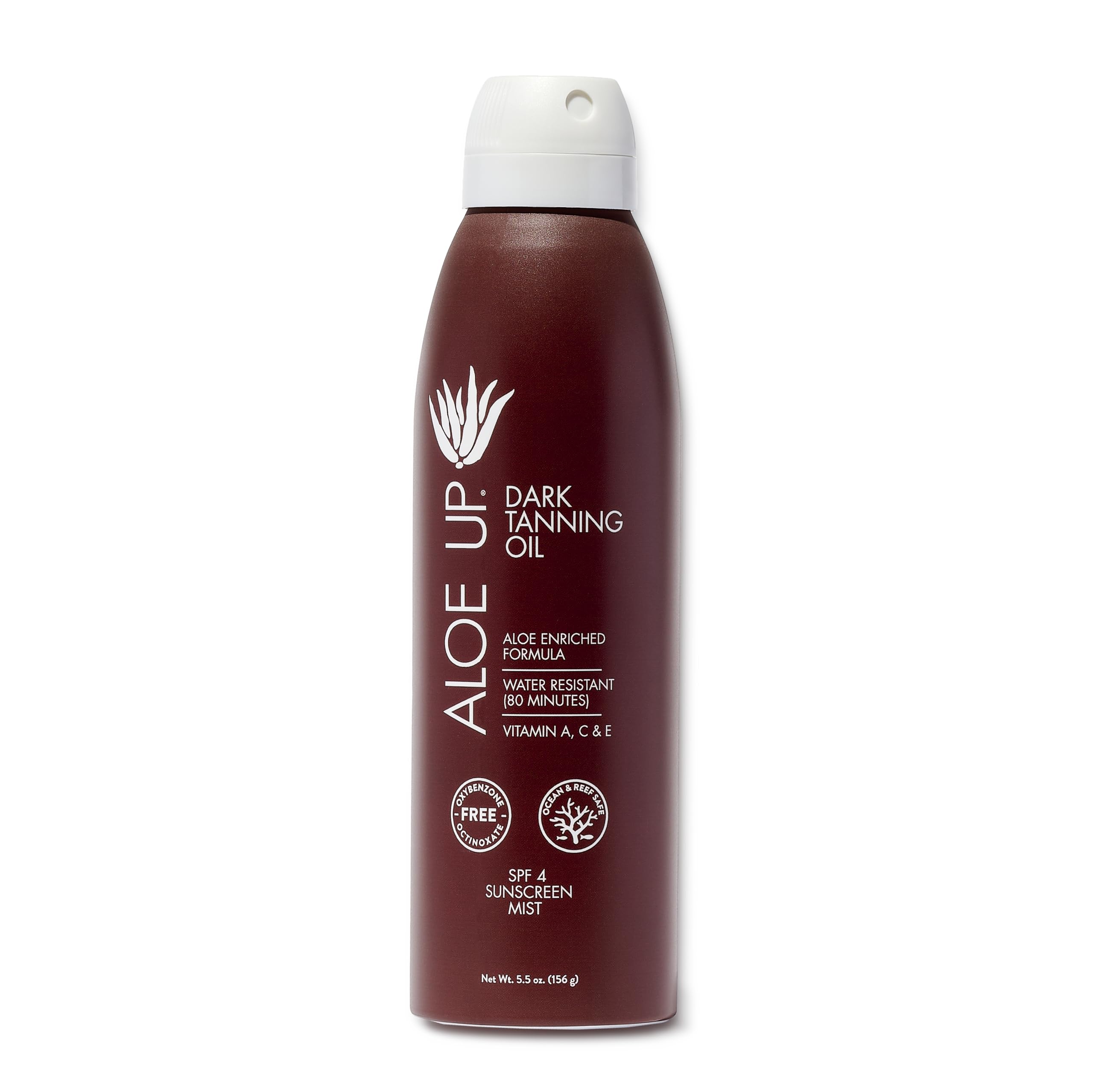 Aloe Up Dark Tanning Oil SPF 4 With Aloe Vera 177ml Continuous Spray