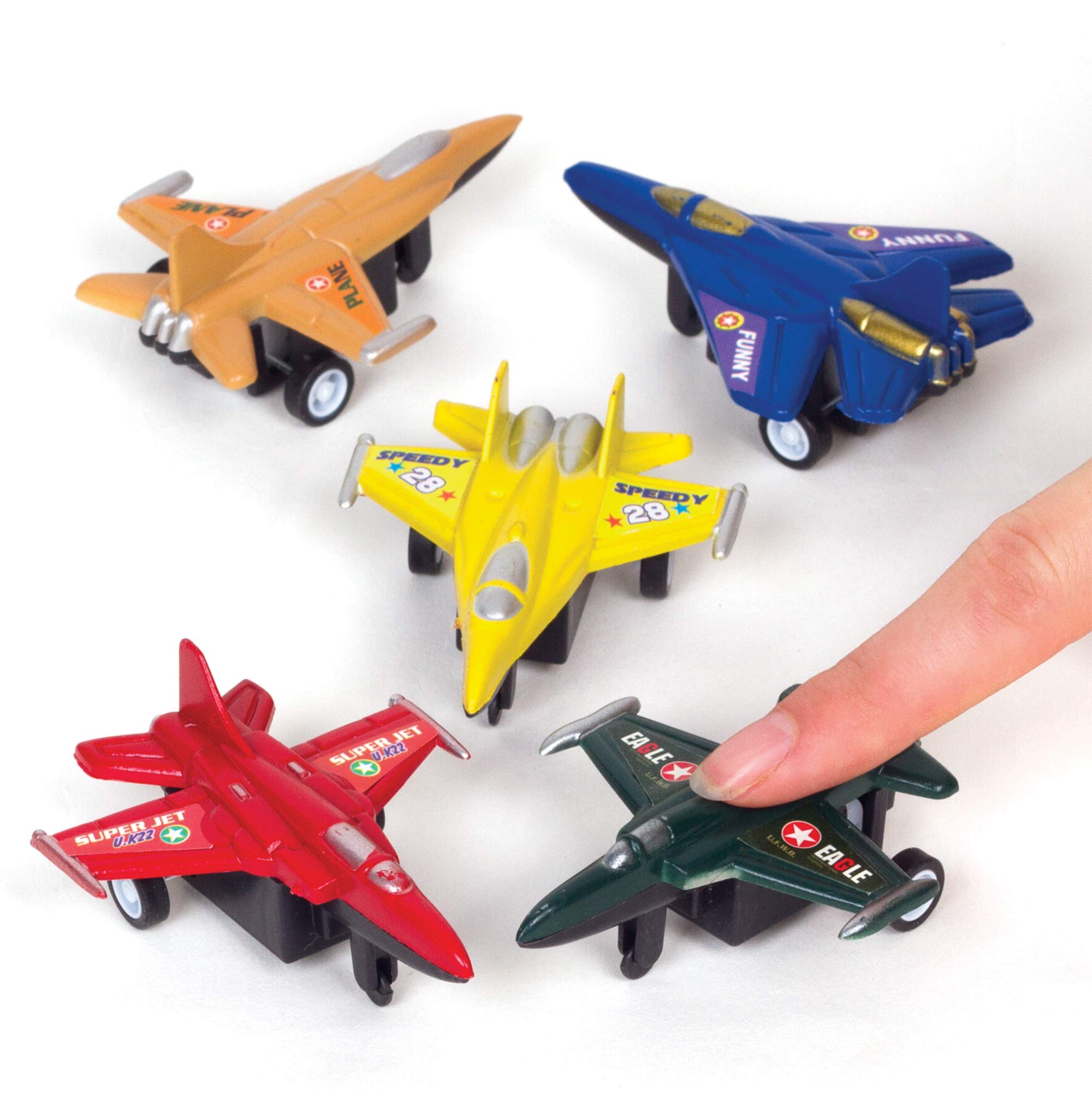 Baker Ross AT205 Plane Pull Back Racers (Pack of 6) -Toys for Kids, Assorted