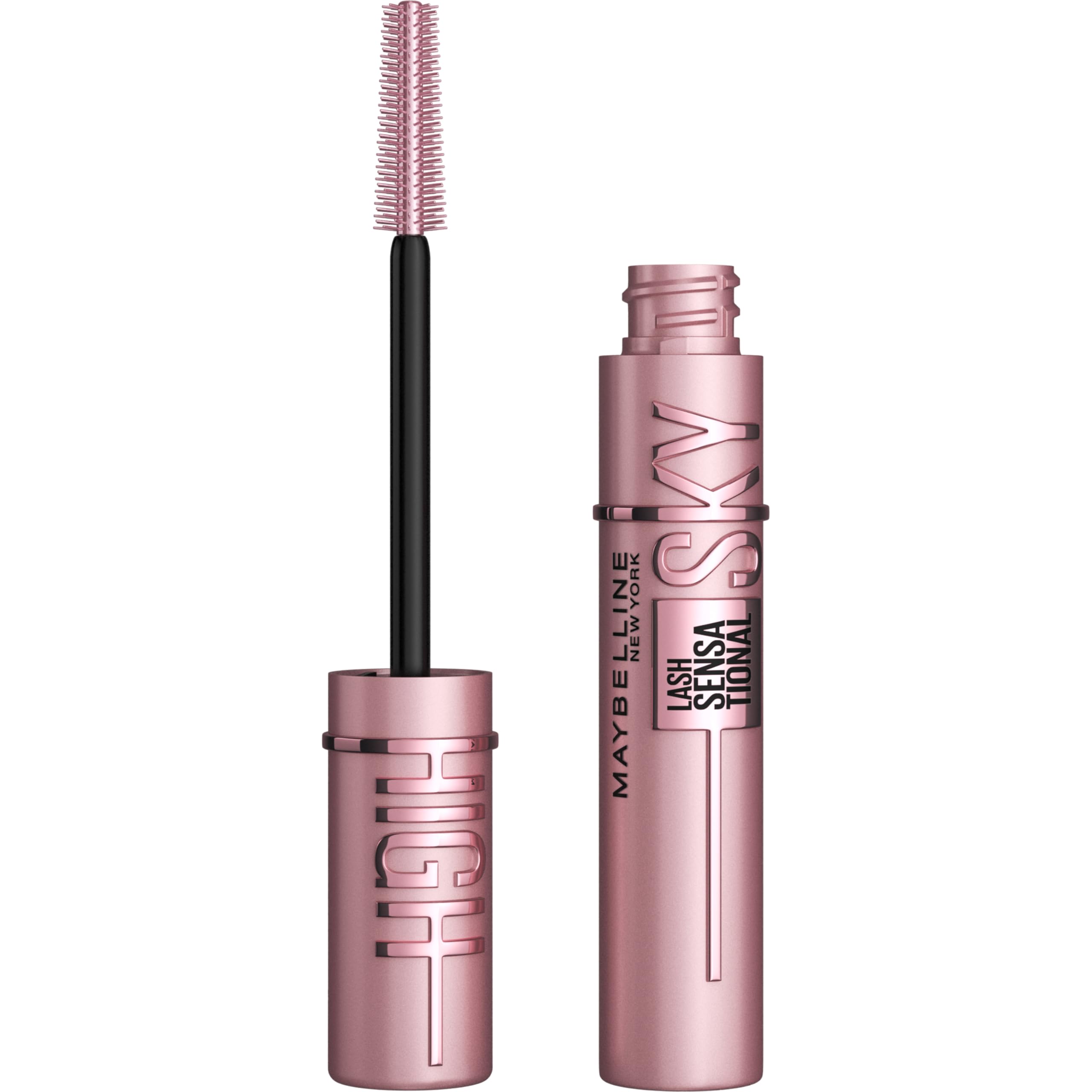 MAYBELLINELash Sensational Sky High Washable Mascara Makeup, Volumizing, Lengthening, Defining, Curling, Multiplying, Buildable Formula, Very Black, 1 Count