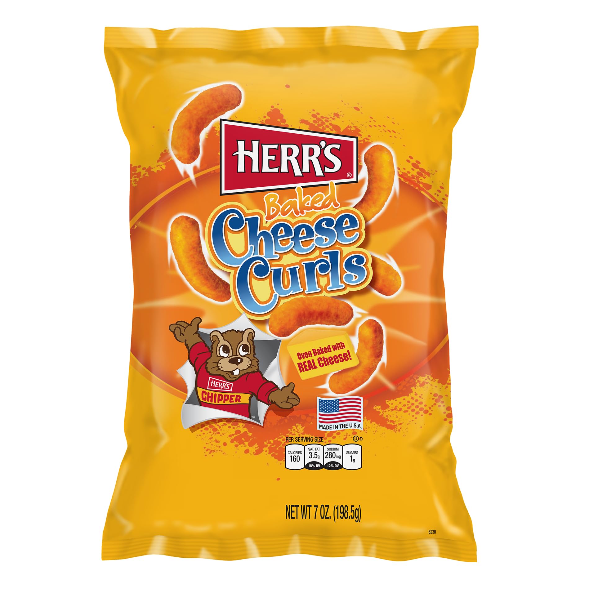 Herr's Baked Cheese Curls 198.5g