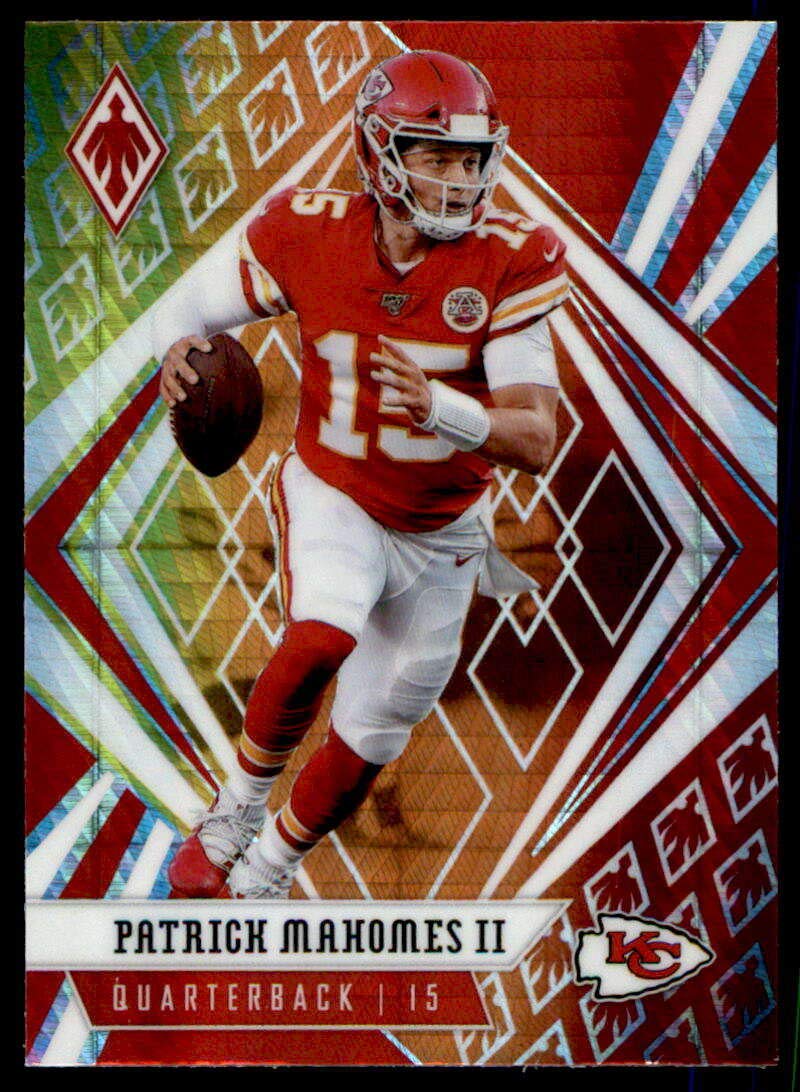 Football NFL 2020 Panini Phoenix Fire Burst #45 Patrick Mahomes II Chiefs