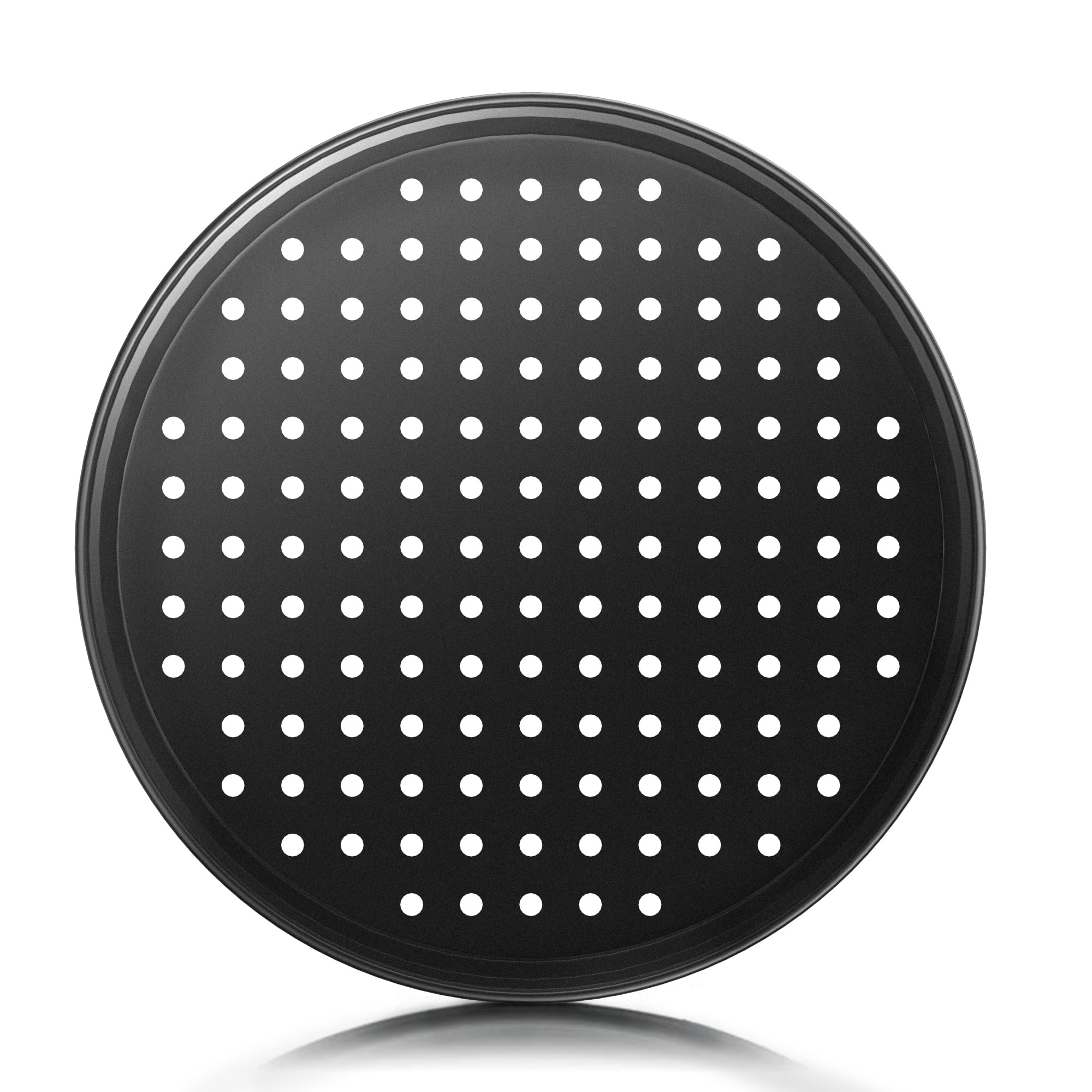 12 Inch Pizza Pan with Holes, Nonstick Pizza Tray for Oven, Round Perforated Carbon Steel Pizza Baking Pans Pizza Bakeware for Home Restaurant Kitchen Baking