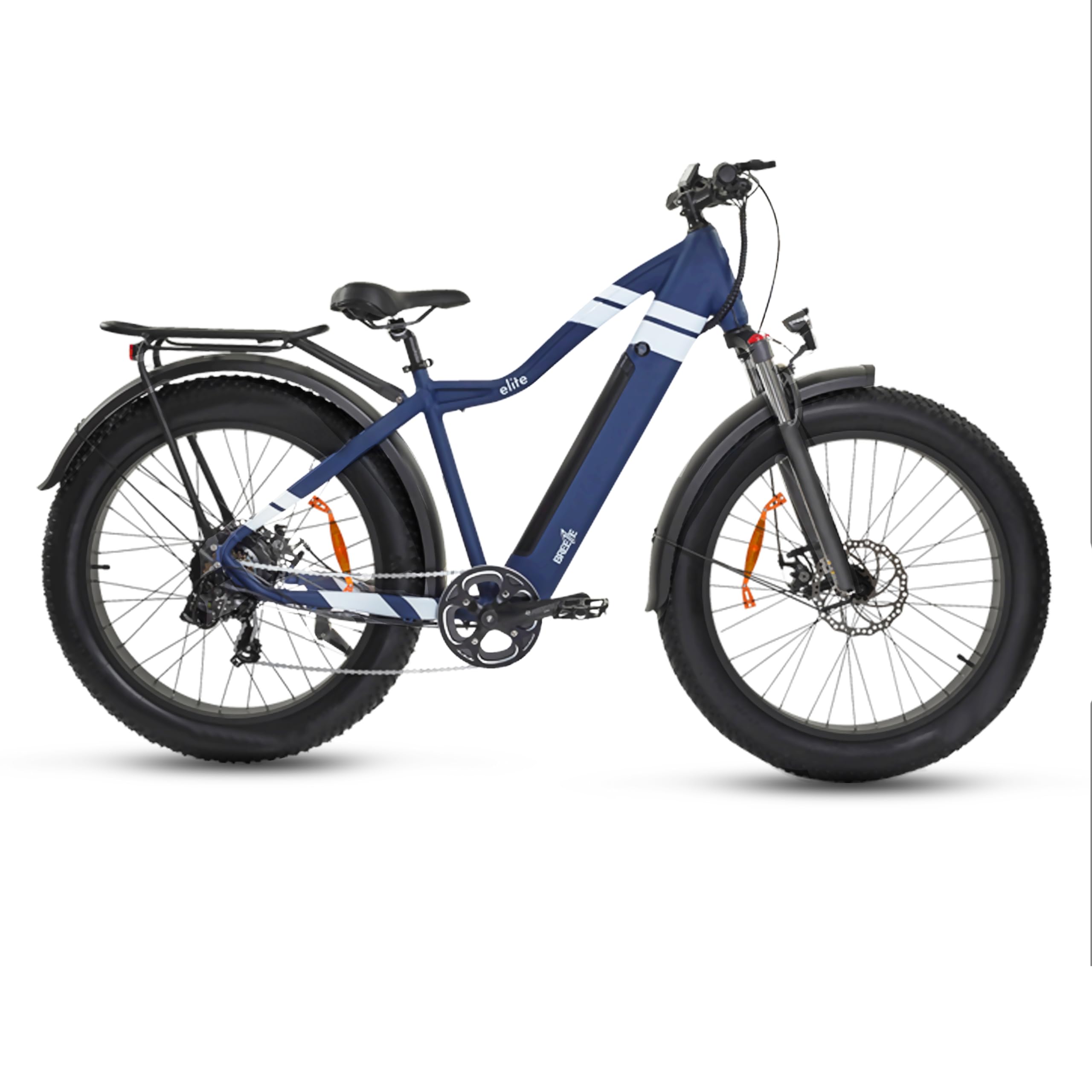 EZ BREEZE Electric Bike for Adults with Double Disc Brakes | Unisex Fat Tire Road Snow Beach Mountain Bicycle with 26 Inch Wheels 48V 14ah Removable Battery W/Fast Charge 750W Motor