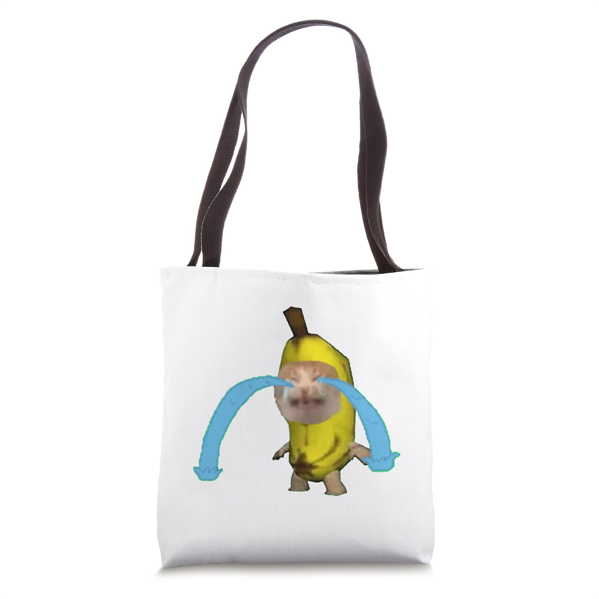 crying banana cat Tote Bag