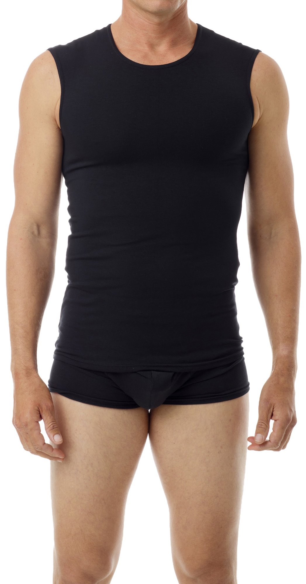 UnderworksMen's Ultra Light Cotton Spandex Compression Muscle Shirt