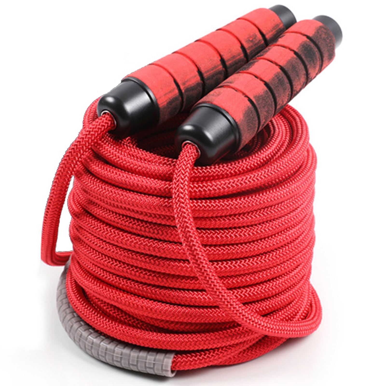 30 FT Long Jump Rope for Kids Adults,Double Dutch Jump Rope,Adjustable Skipping Ropes with High-strength Nylon Braided Rope Core,360°Rotation Not Entangled,Long Enough for 6-10 Jumpers.