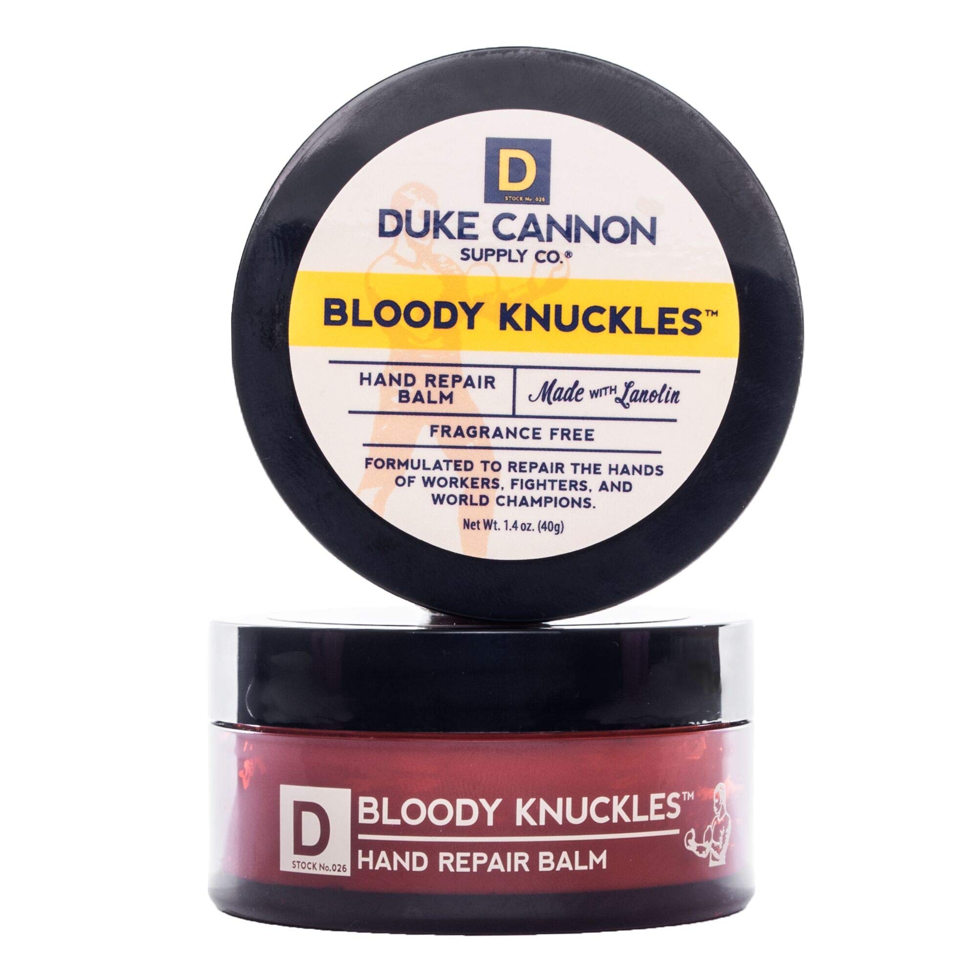 (40ml) - Duke Cannon Bloody Knuckles Hand Repair Balm, 40ml - Travel Size