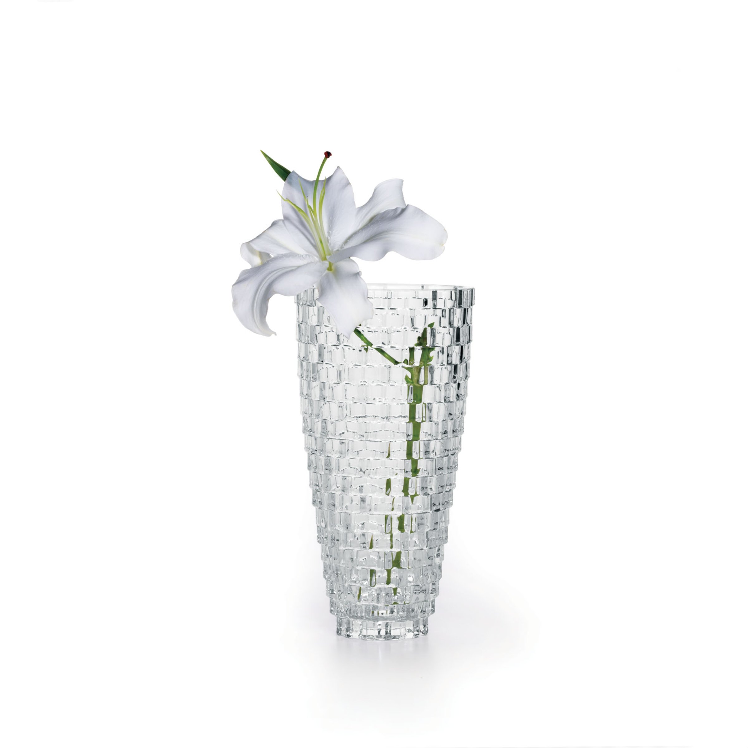 MikasaPalazzo Vase Crystal, 9" - 5118771 , White