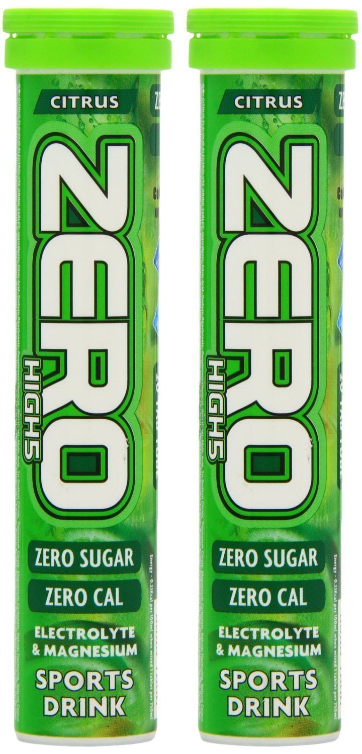 High 5 Zero Hydration Tablets 1 Tube x 20 Citrus (2 Tubes)