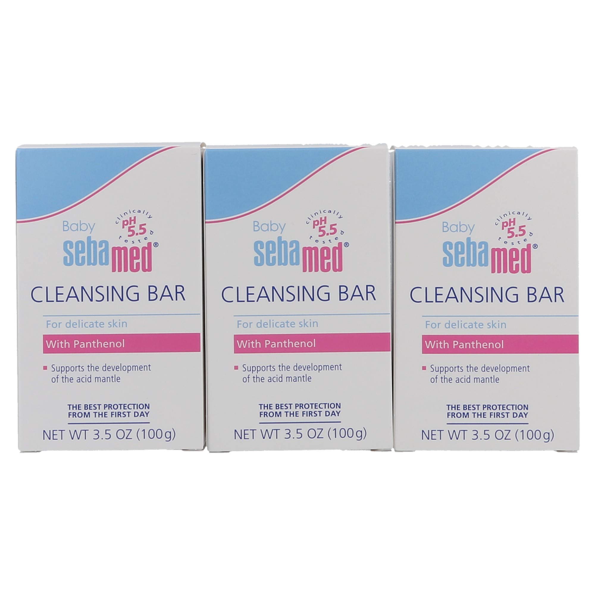 Sebamed Baby Ultra Mild Cleansing Bar - Hypoallergenic Non-irritating Cleanser with Vitamins and Amino Acids 3.5 Ounces (100g) (3)