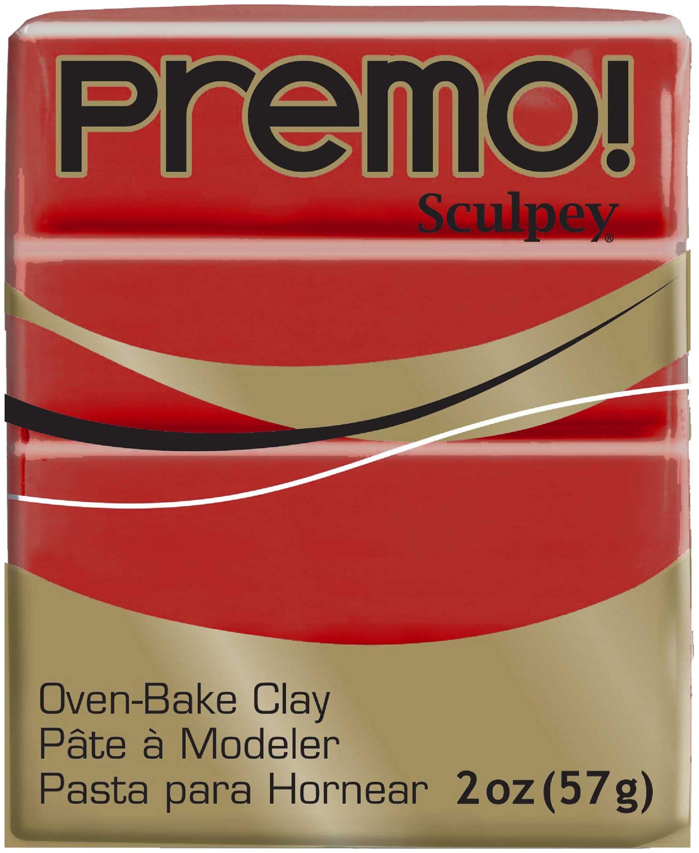 SculpeyPolyform Sculpting Clay Premo, Cayenne, 2oz