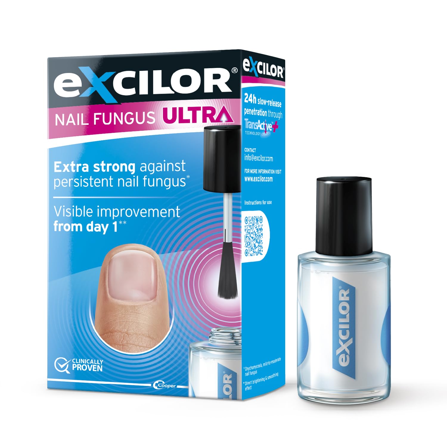 Excilor Nail Fungus Treatment ULTRA, Extra Strong Anti-Fungal Nail Treatment & Repair for Fingernails, Restores Beautiful & Healthy Nails