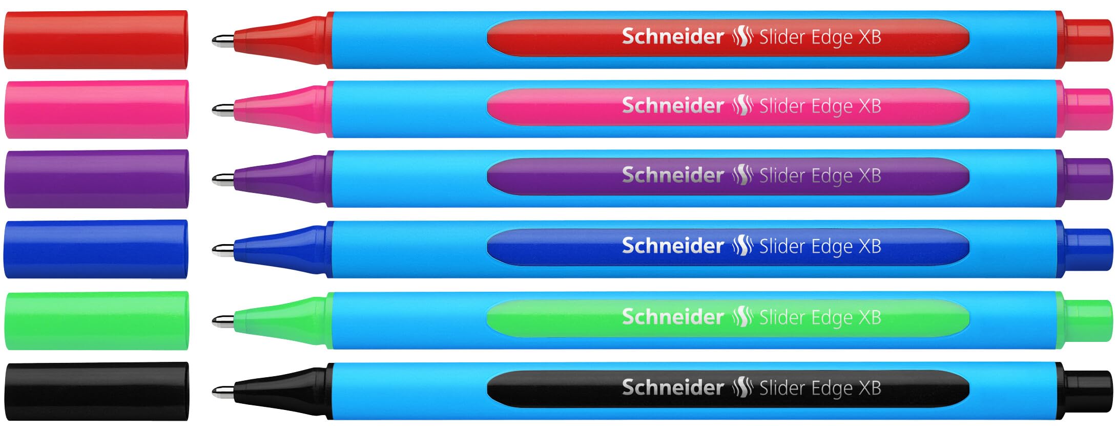 Schneider Slider Edge XB 152284 Ballpoint Pen (Line Thickness: XB, Indelible, Triangular Pin) 5 + 1 Pieces