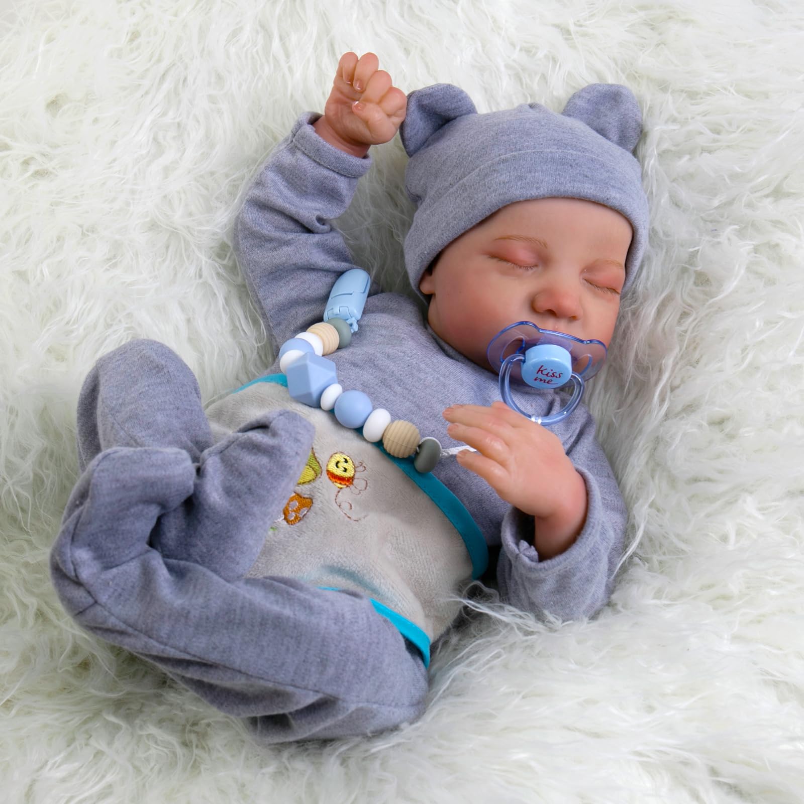 Aori Lifelike Reborn Baby Dolls Boy,18 in Baby Soft Body Realistic-Newborn Baby Dolls, Real Life Baby Dolls with Accessories for Kids Age 3+