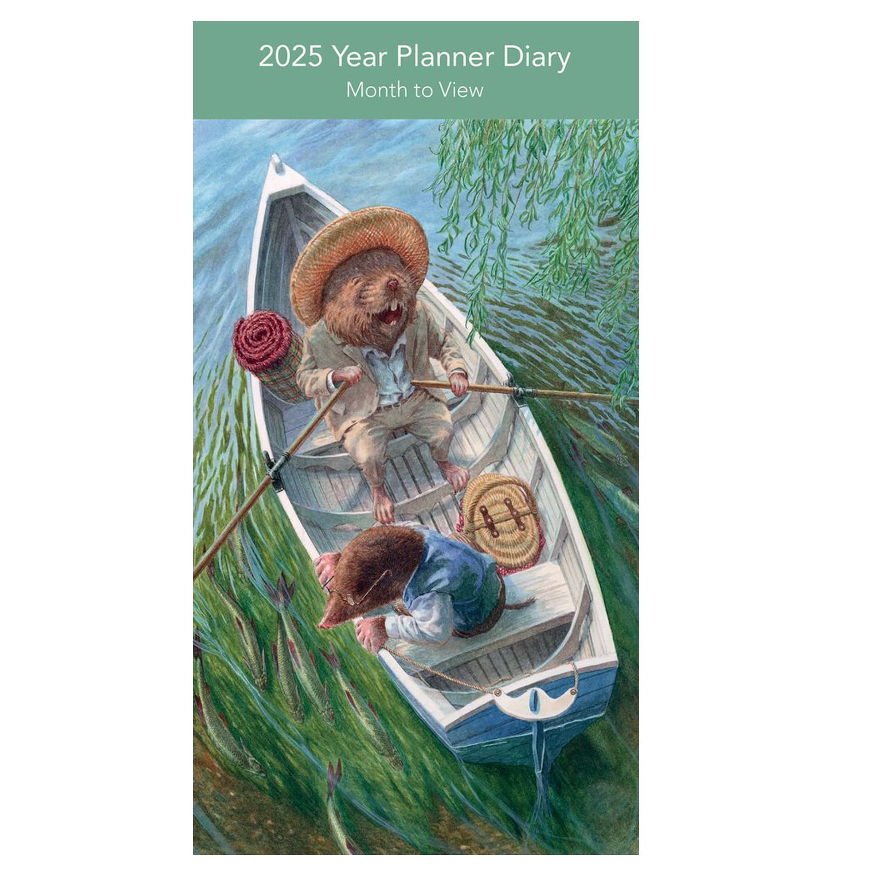 Museums & Galleries 2025 Slimline Year Planner 2025 Month To View Diary - Wind in the Willows Design