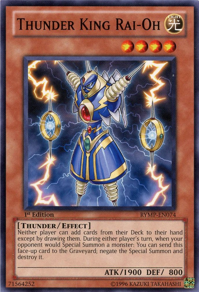 Yu-Gi-Oh - Thunder King Rai-Oh (RYMP-EN074) - Ra Yellow Mega-Pack - 1st Edition - Common