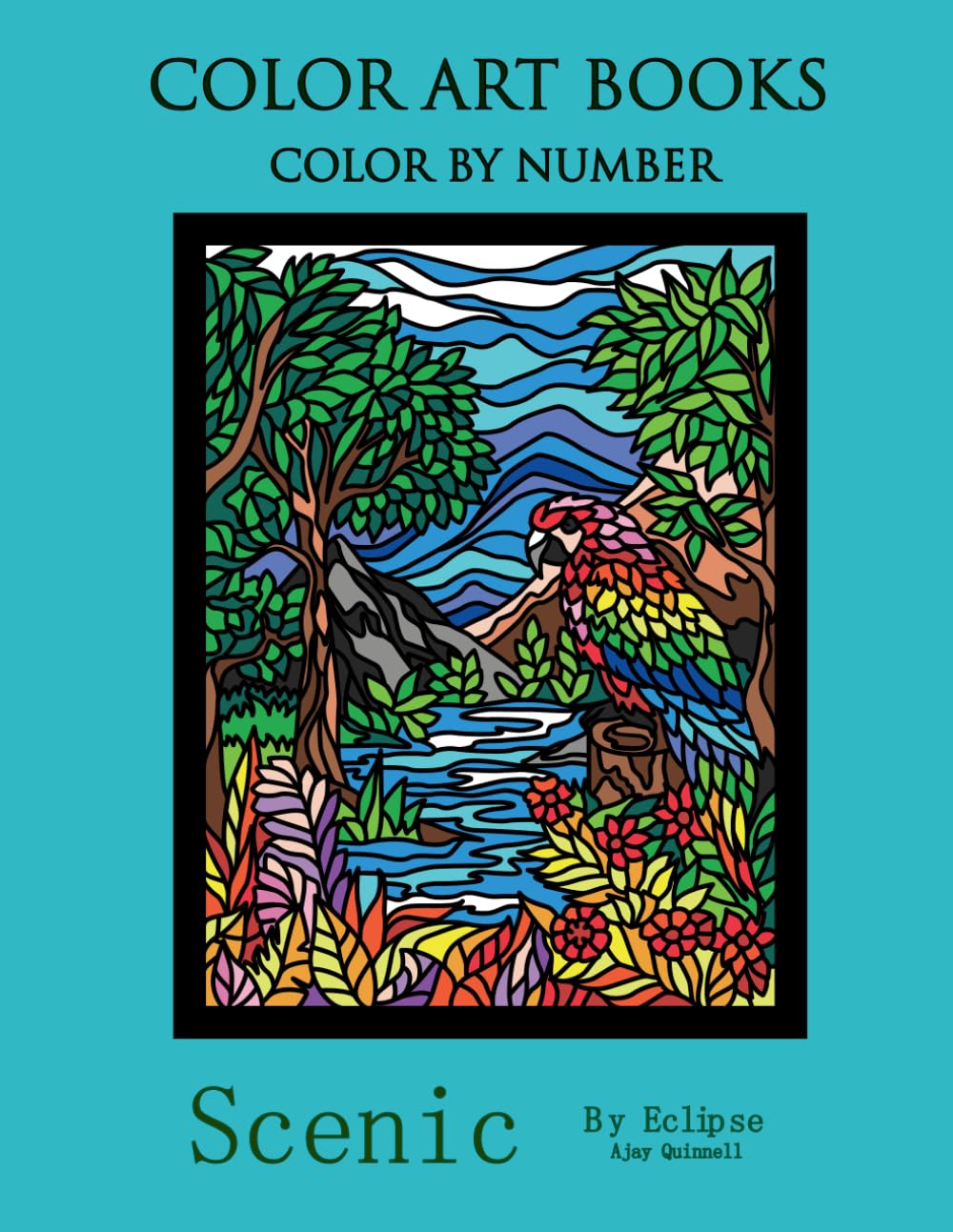 Scenic - Color By Number Book : Standard paper edition