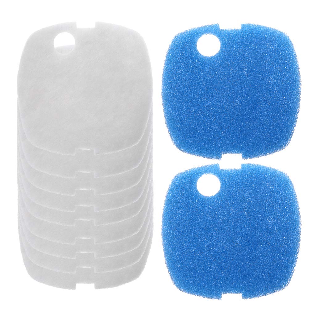 jijiwaiwai 10Pieces Aquarium Filter Pads for SUNSUN HW-302/505A Canister Filter Cask Mesh Sieve