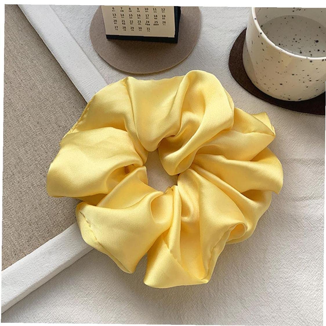 Froiny Oversized Scrunchies Satin Hair Ties Elastic Hair Bands Girs Ponytail Holder Women Hair Accessories