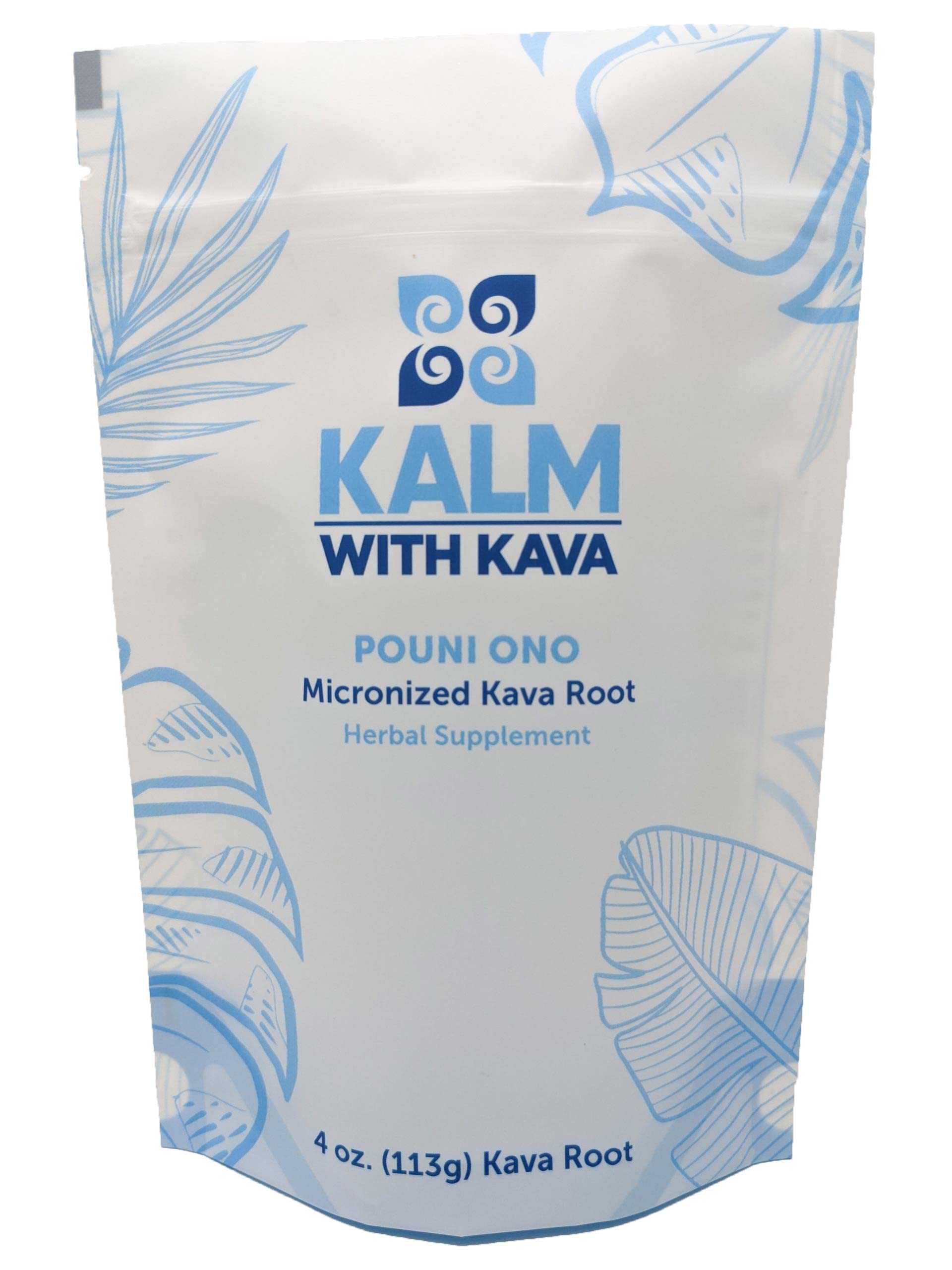 Kalm with Kava Pouni Ono Micronized Kava (4 oz.)