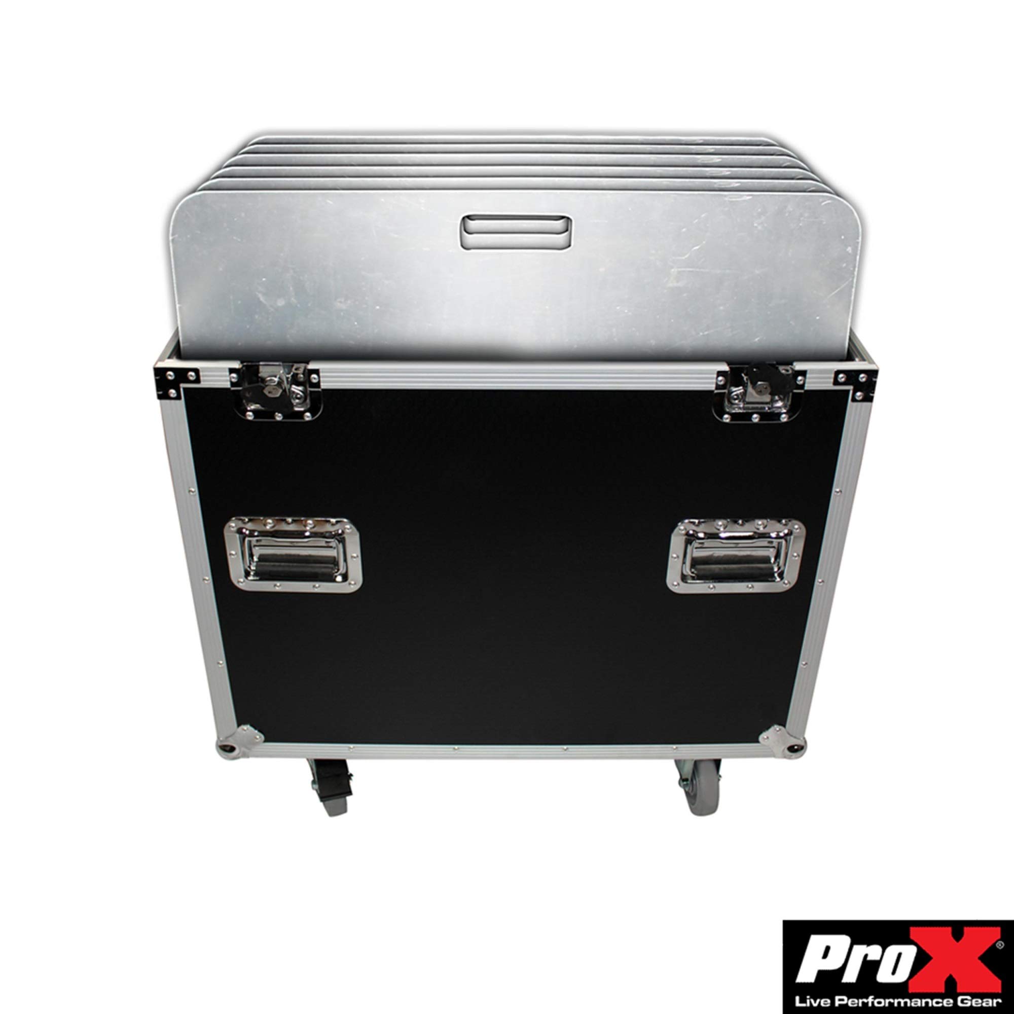 ProX Flight/Road Case Holds 6 Pieces 30" x 30" Aluminum Base Plate - XS-6XBP3030